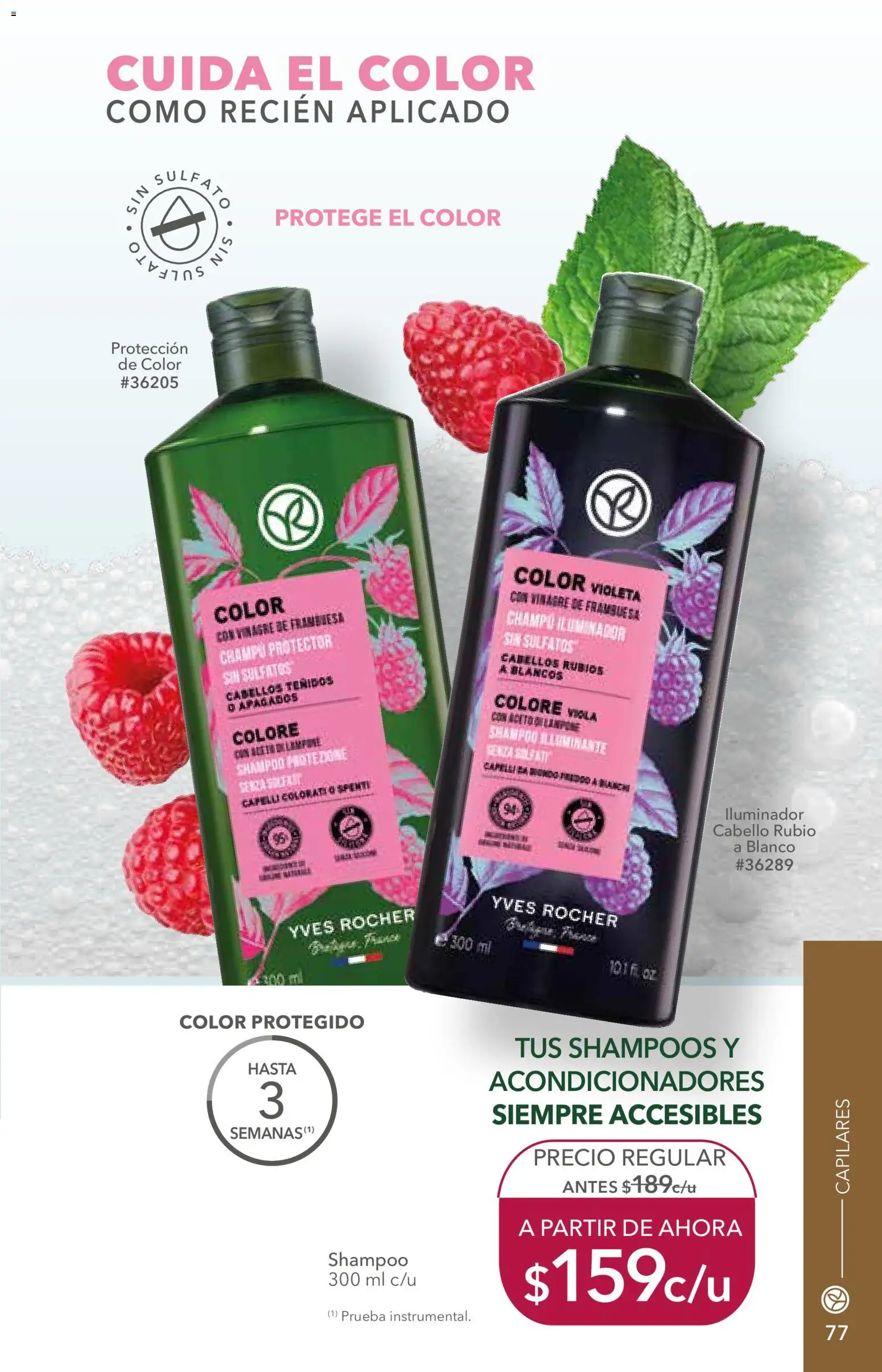 Nuevas ofertas de Yves Rocher válidas en toda la República Mexicana desde el 25/08/2026. ¡Encuentra las mejores ofertas en Yves Rocher campaña 12 2026! | Página: 79 | Productos: Vinagre, Iluminador, Champú