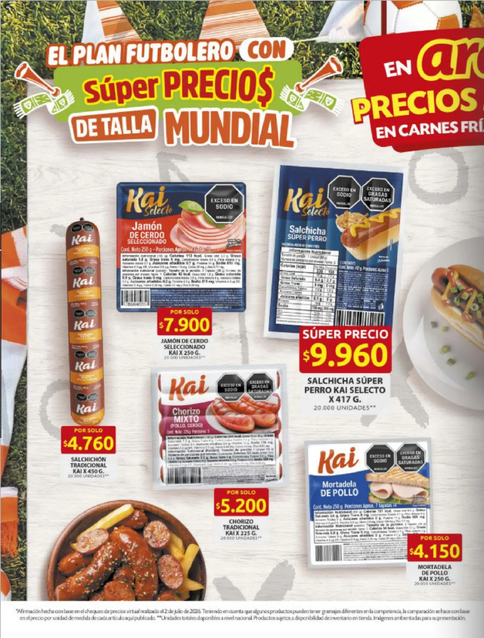 Ara revista - valida desde el 16/07/2026 | Página: 5 | Productos: Cerdo, Pollo, Salchicha, Jamón