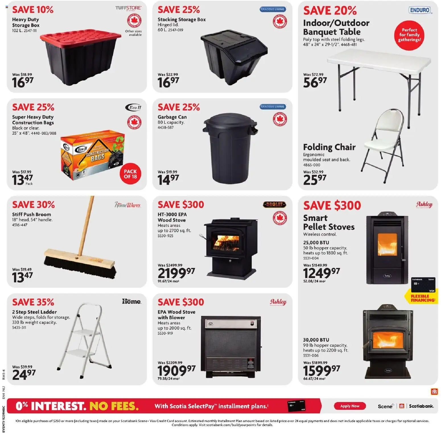 Home Hardware flyer valid from Sep 24, 2026 | Page: 3 | Products: Stove, Table, Chair, Box
