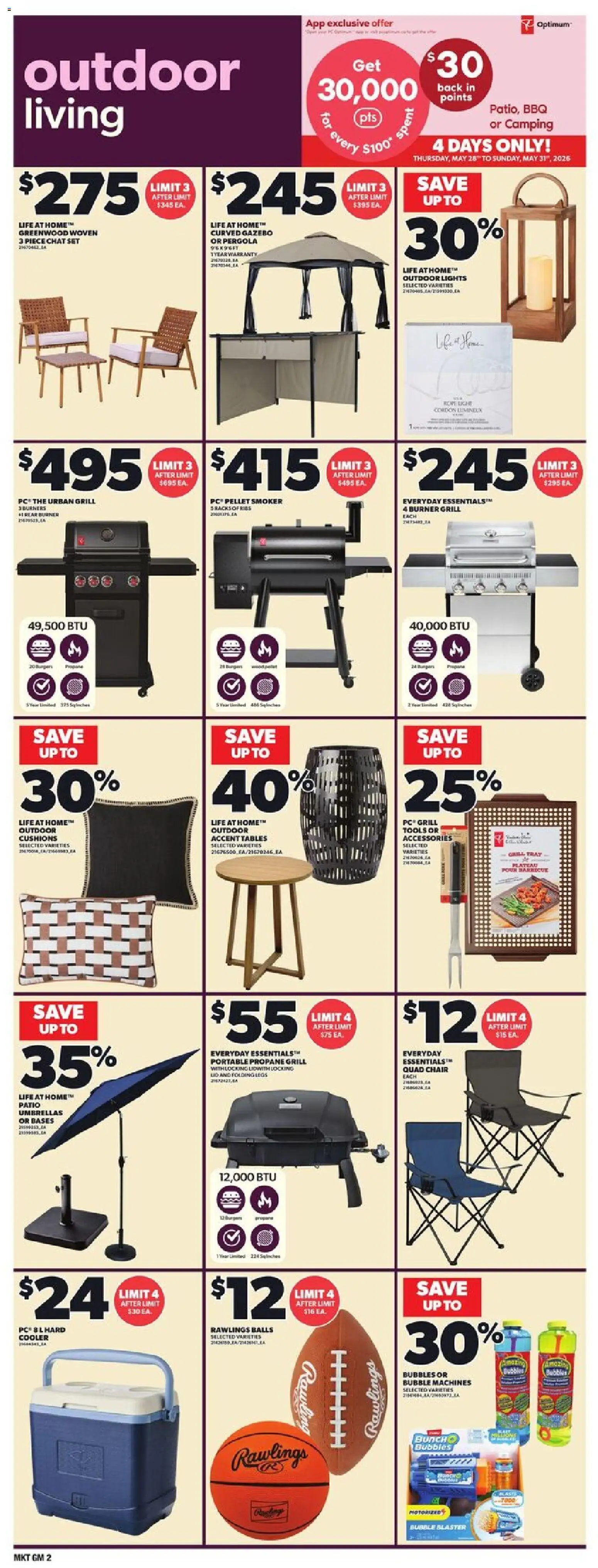 Zehrs flyer valid from 28.05.2026 | Page: 15 | Products: PC, Grill, Chair