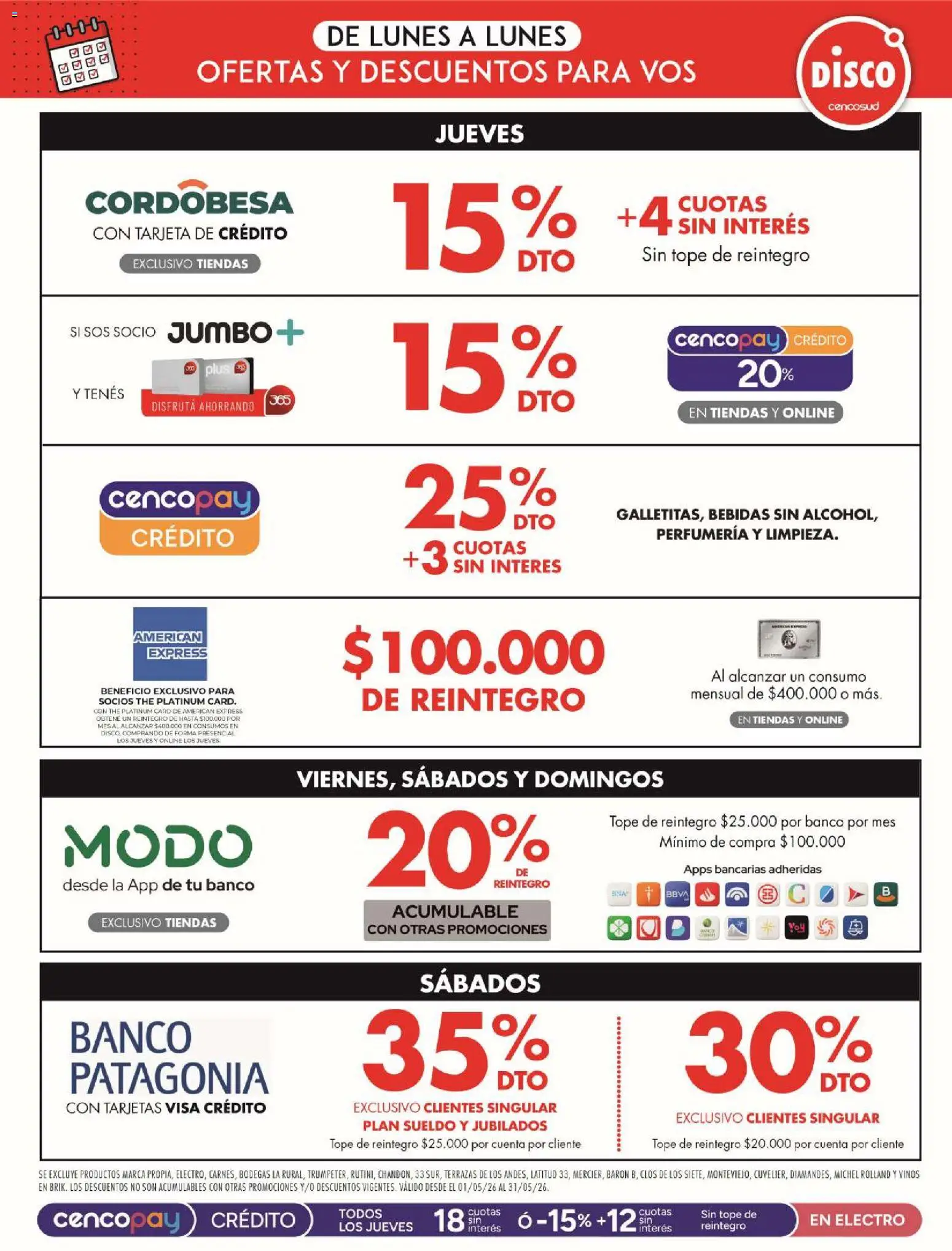 Disco - Ofertas | Córdoba │ válido desde el 14.05.2026 | Página: 12 | Productos: Disco, Banco