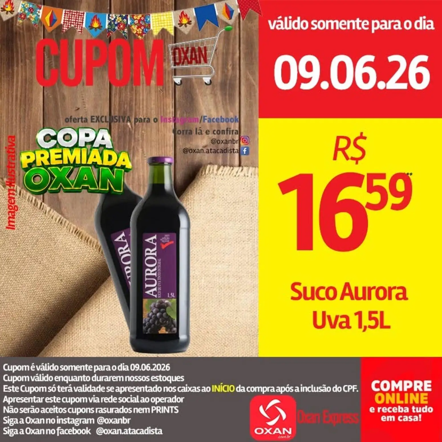 Oxan Atacadista Folheto - válido de 09.06.2026 | Página: 5 | Produtos: Suco, Copa