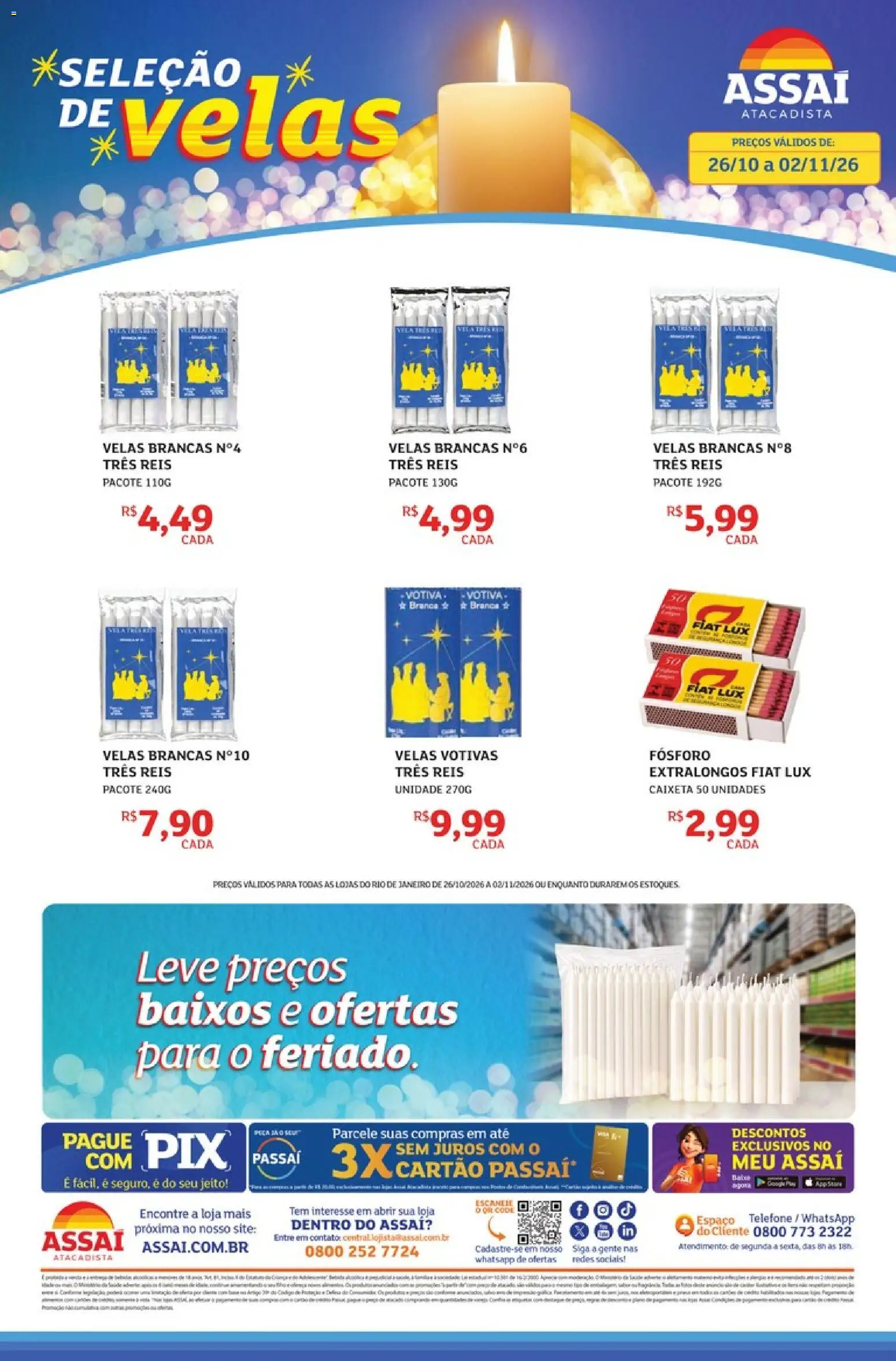 Assaí Atacadista Folheto - válido de 26/10/2026 | Página: 1