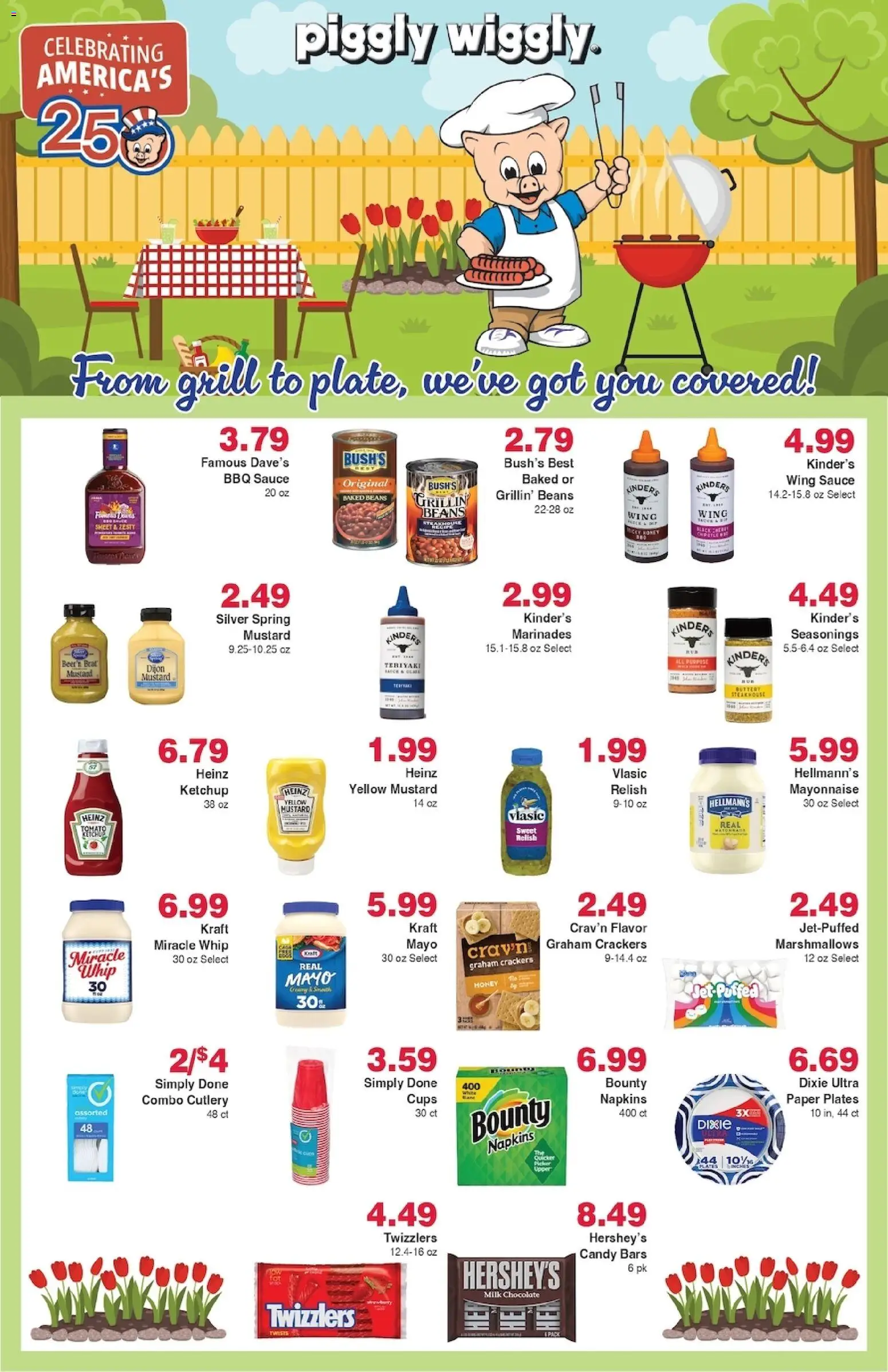 Piggly Wiggly Weekly Ad - valid from 08/26/2026 | Page: 4 | Products: Ketchup, Mustard, Sauce, Paper plates