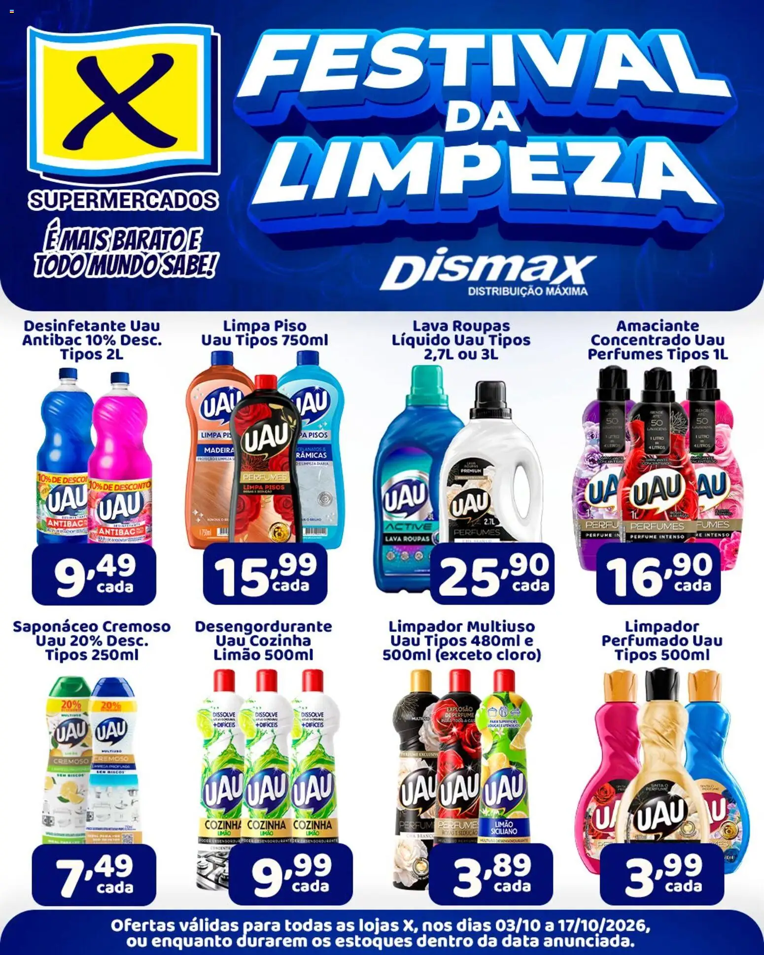 X Supermercados Folheto - válido de 03/10/2026 | Página: 1