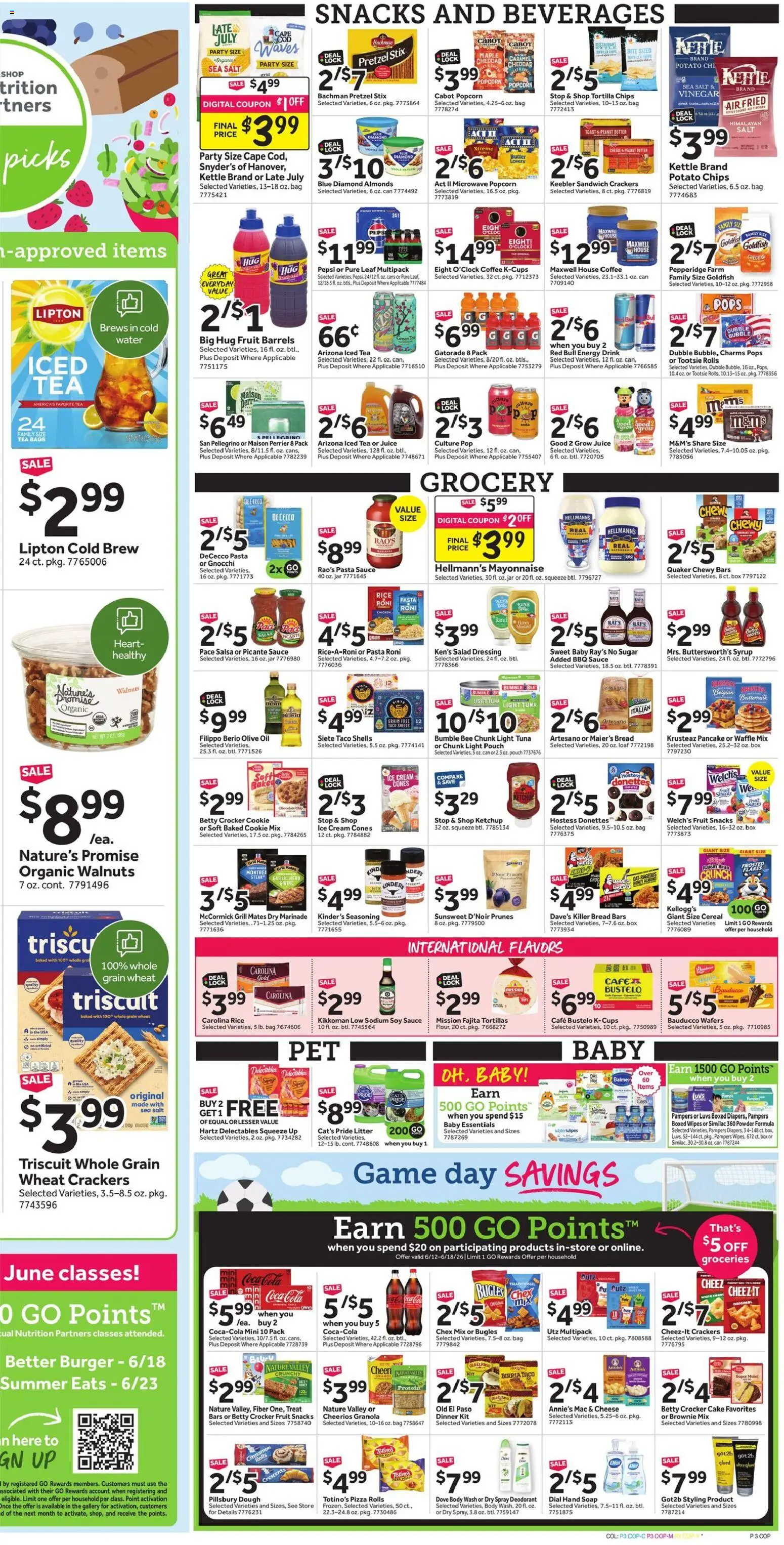 Stop & Shop Weekly Circular - CT - valid from 12.06.2026 | Page: 6 | Products: Butter, Coffee, Juice, Pasta