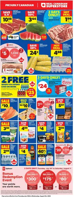 Preview of Real Canadian Superstore weekly flyer / circulaire from shop Real Canadian Superstore valid from Jul 30, 2026 | Page: 3