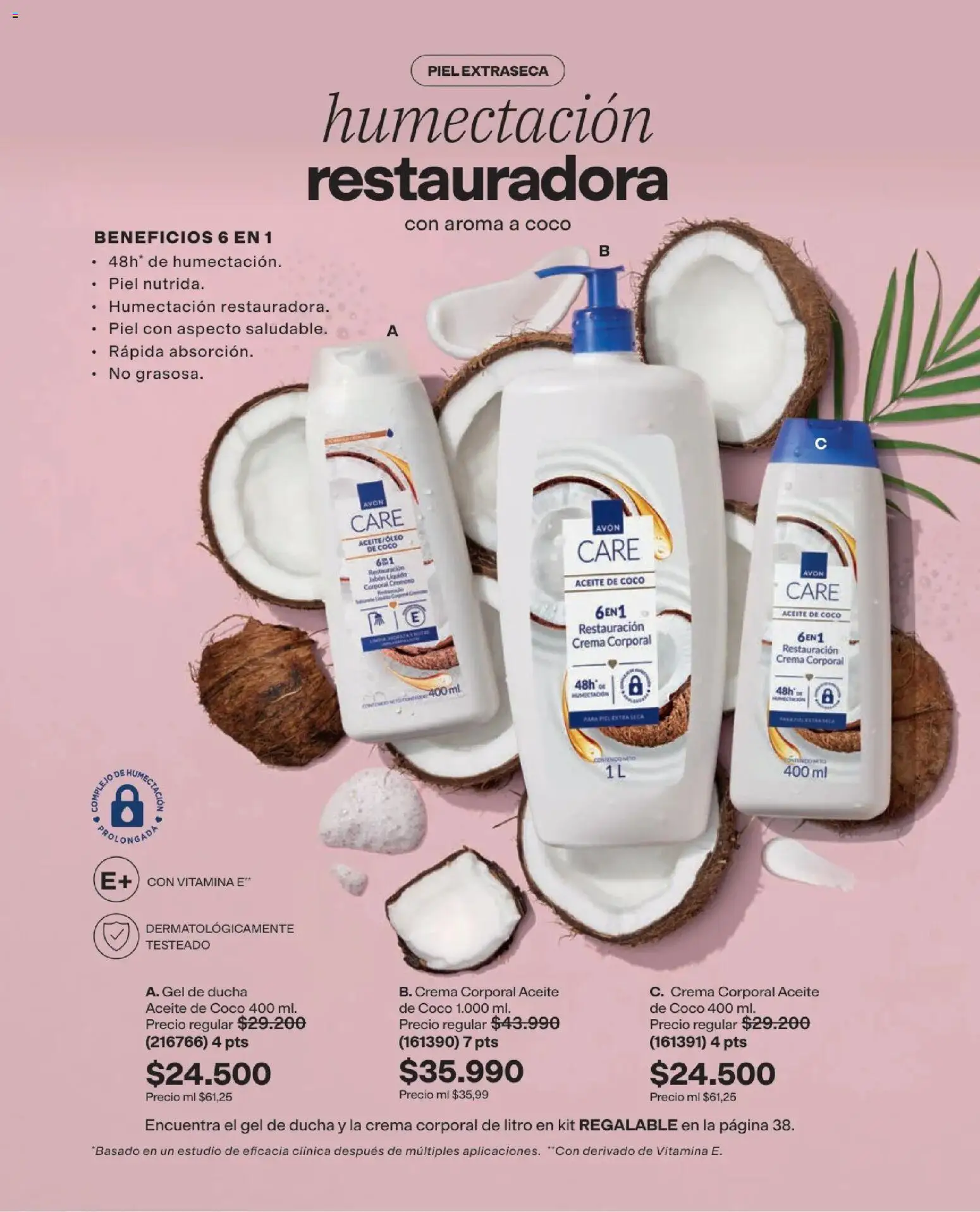 Avon revista - valida desde el 29/07/2026 | Página: 123 | Productos: Crema, Ducha, Gel de ducha, Aceite
