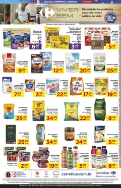 Carrefour ofertas Final de Semana - Pré-Visualização do folheto da loja Carrefour, válido de 21.05.2026 | Página: 4 | Produtos: Arroz, Biscoitos, Rosquinha, Leite em pó