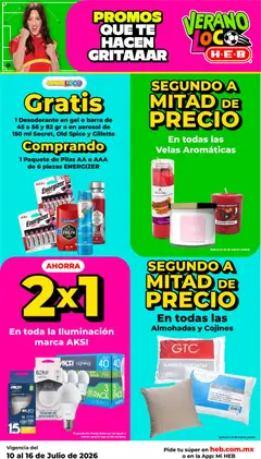 Vista previa de H-E-B folleto, nuevo folleto de la tienda, válido en México a partir del 10/07/2026 | Página: 11 | Productos: Desodorante, Antitranspirante, Manzana, Té