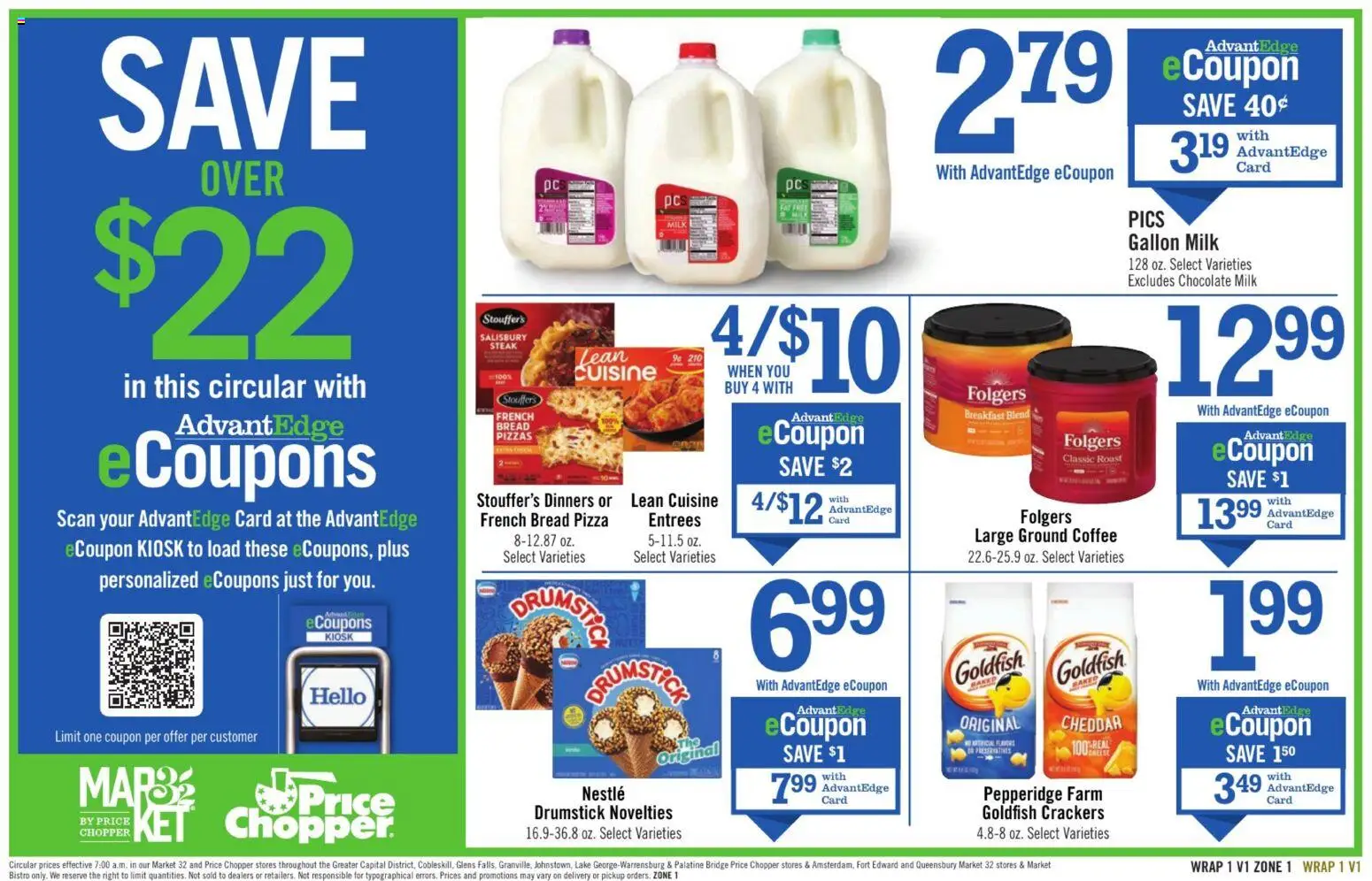 Price Chopper Weekly Ad - valid from 10.05.2026 | Page: 13 | Products: Bread, Coffee, Chocolate, Pizza