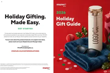 Preview of Staples flyer - Holiday gift guide from shop Staples valid from Sep 10, 2026