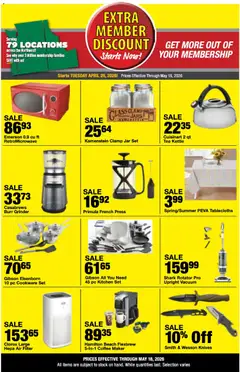 Preview of Bi-Mart weekly ads valid from 28.04.2026 | Page: 3 | Products: Vacuum, Pc, Coffee maker, Air Filter