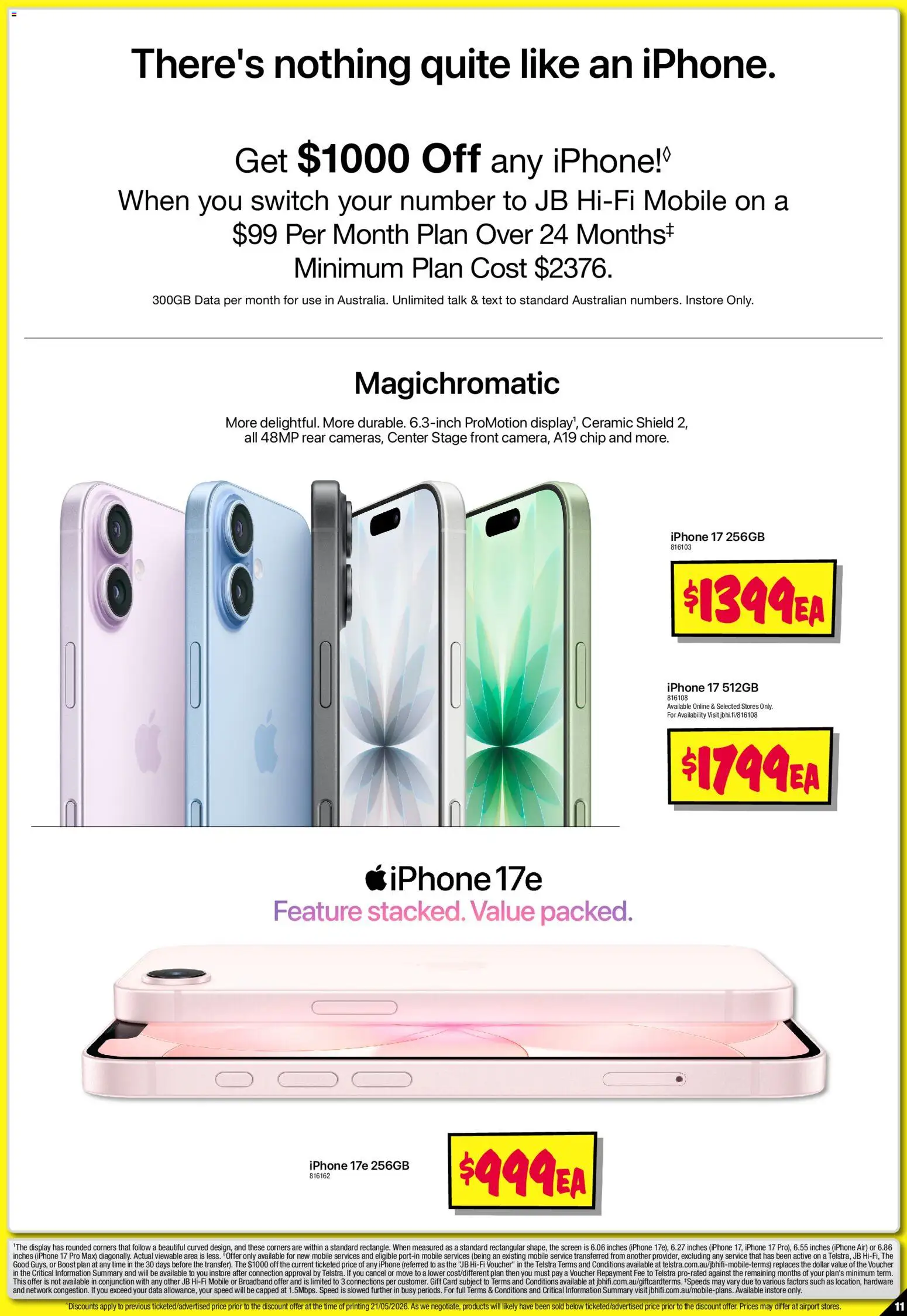 JB Hi-Fi catalogue - valid from 04.06.2026 | Page: 11 | Products: Iphone, Screen, Mobile