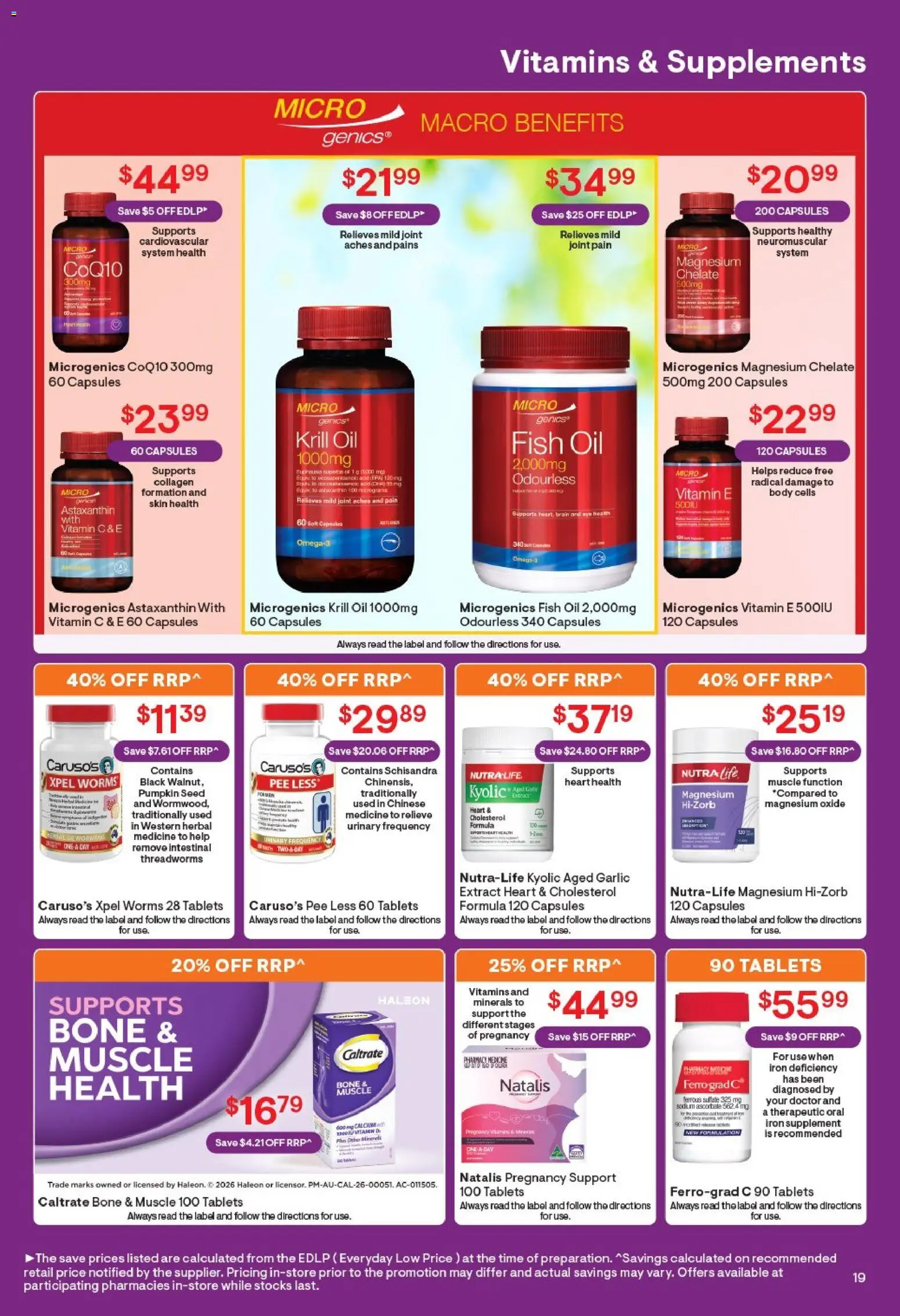 Discount Drug Stores catalogue - valid from 24/08/2026 | Page: 20 | Products: Oil, Collagen, Iron, Tablets