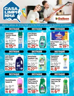 Supermercado Dalben ofertas Casa Limpinha - Pré-Visualização do folheto da loja Supermercado Dalben, válido de 22/06/2026