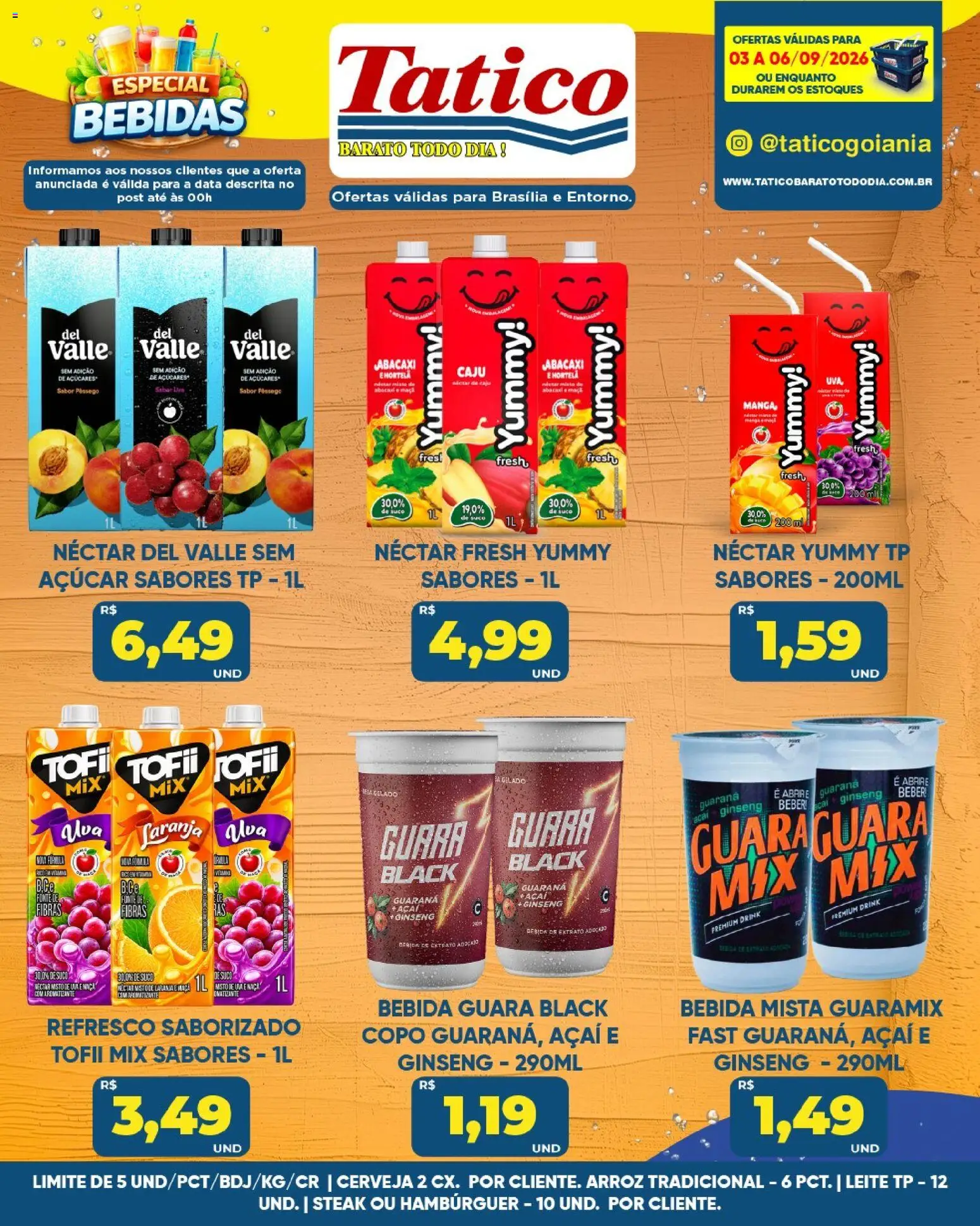 Tatico Folheto - válido de 03/09/2026 | Página: 25 | Produtos: Bebidas, Cerveja, Arroz, Açúcar
