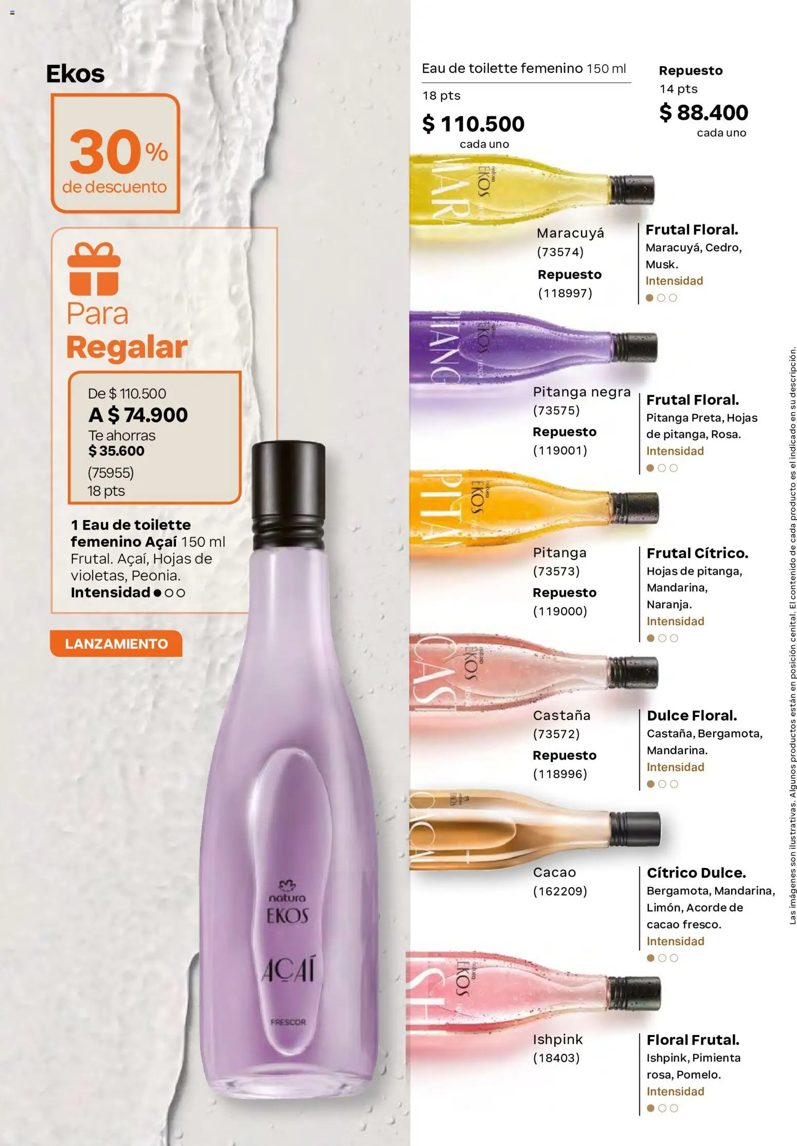 Natura revista - valida desde el 29.04.2026 | Página: 59 | Productos: Pimienta, Té, Maracuyá, Eau de toilette