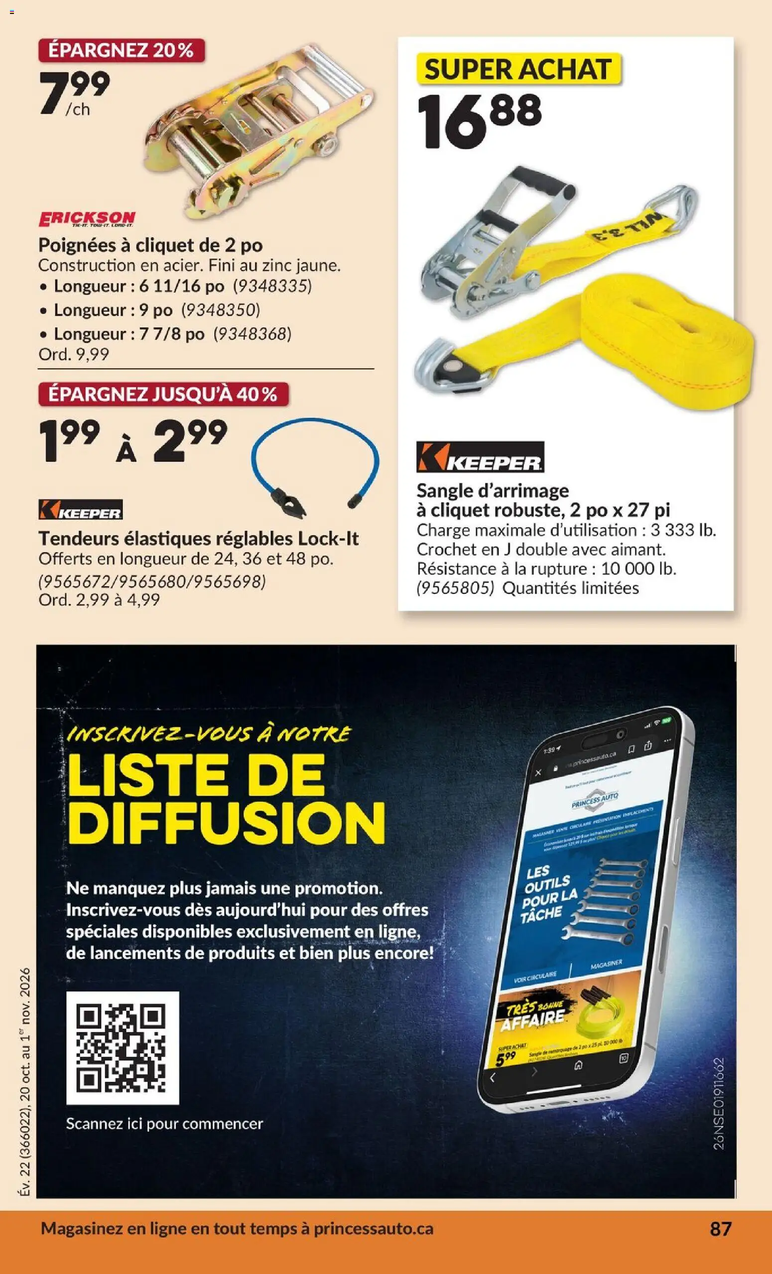 Princess Auto flyer valid from Oct 20, 2026 | Page: 90