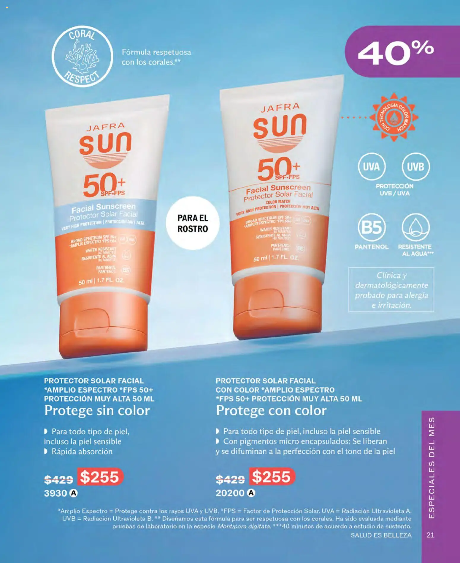 Nuevas ofertas de JAFRA válidas en toda la República Mexicana desde el 01.06.2026. ¡Encuentra las mejores ofertas en JAFRA catálogo! | Página: 21 | Productos: Agua, Uva, Protector solar