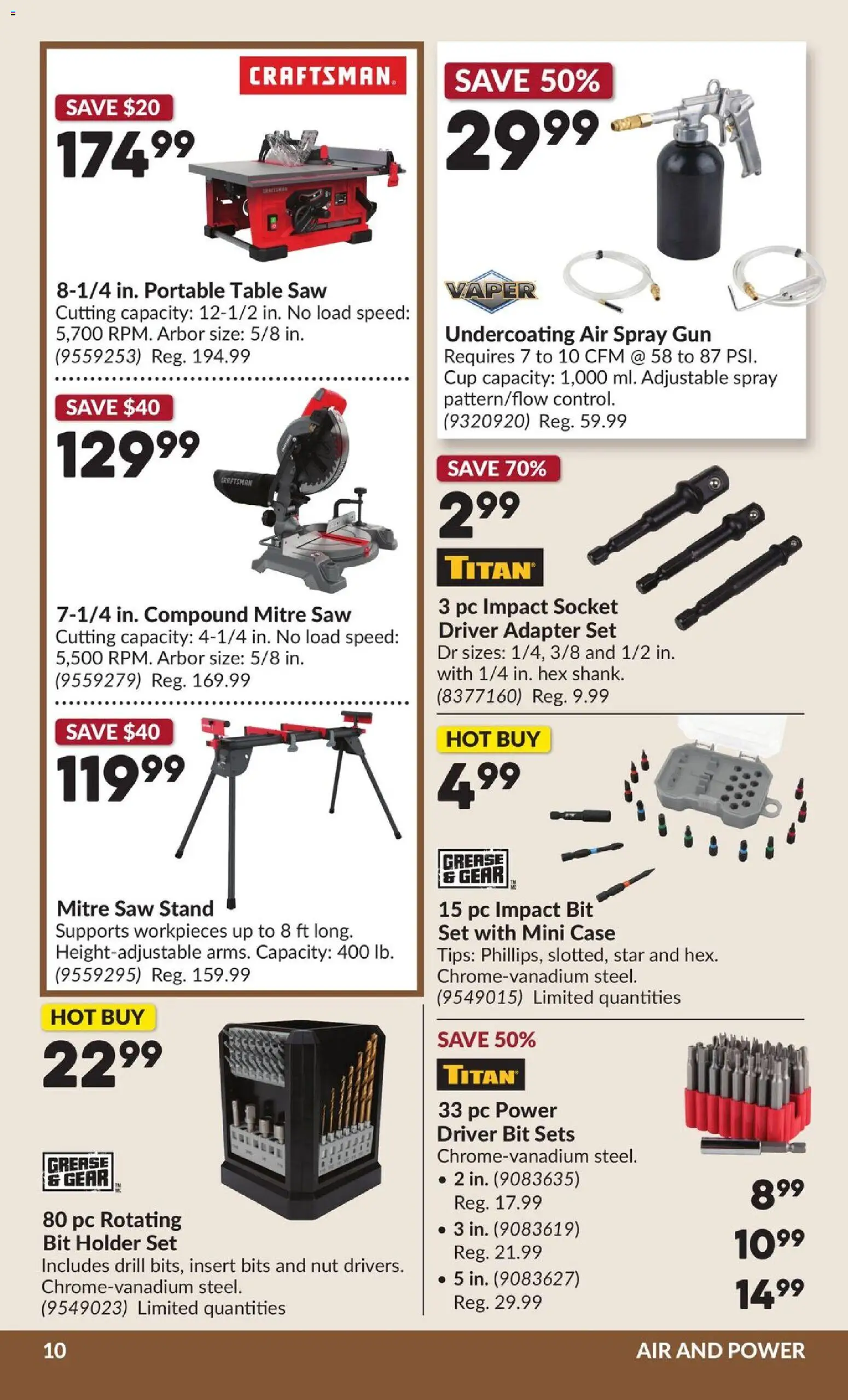 Princess Auto flyer valid from Aug 25, 2026 | Page: 11 | Products: PC, Case, Table, Socket