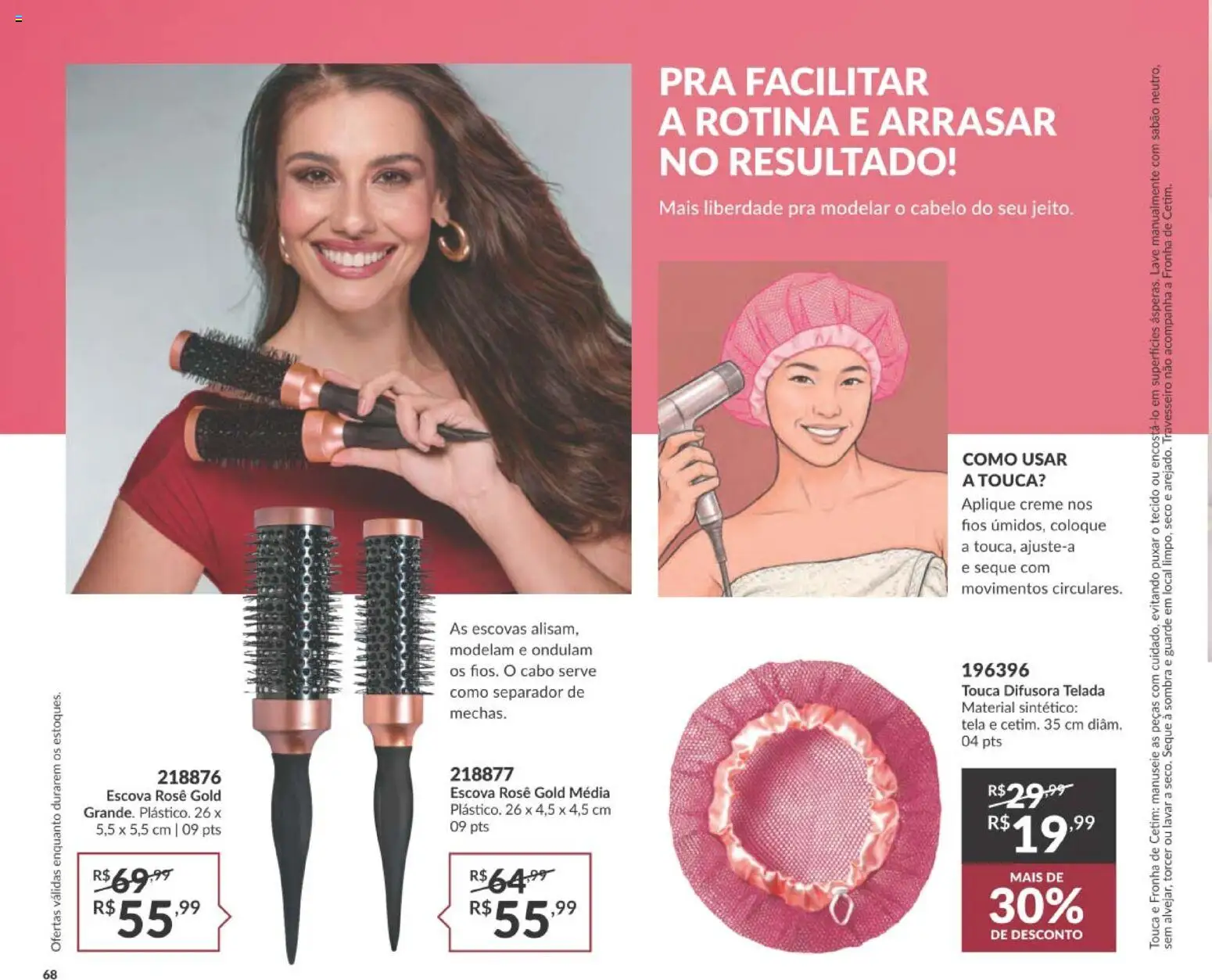 Avon Folheto - válido de 21/09/2026 | Página: 68 | Produtos: Escova, Tecido, Creme, Cabo