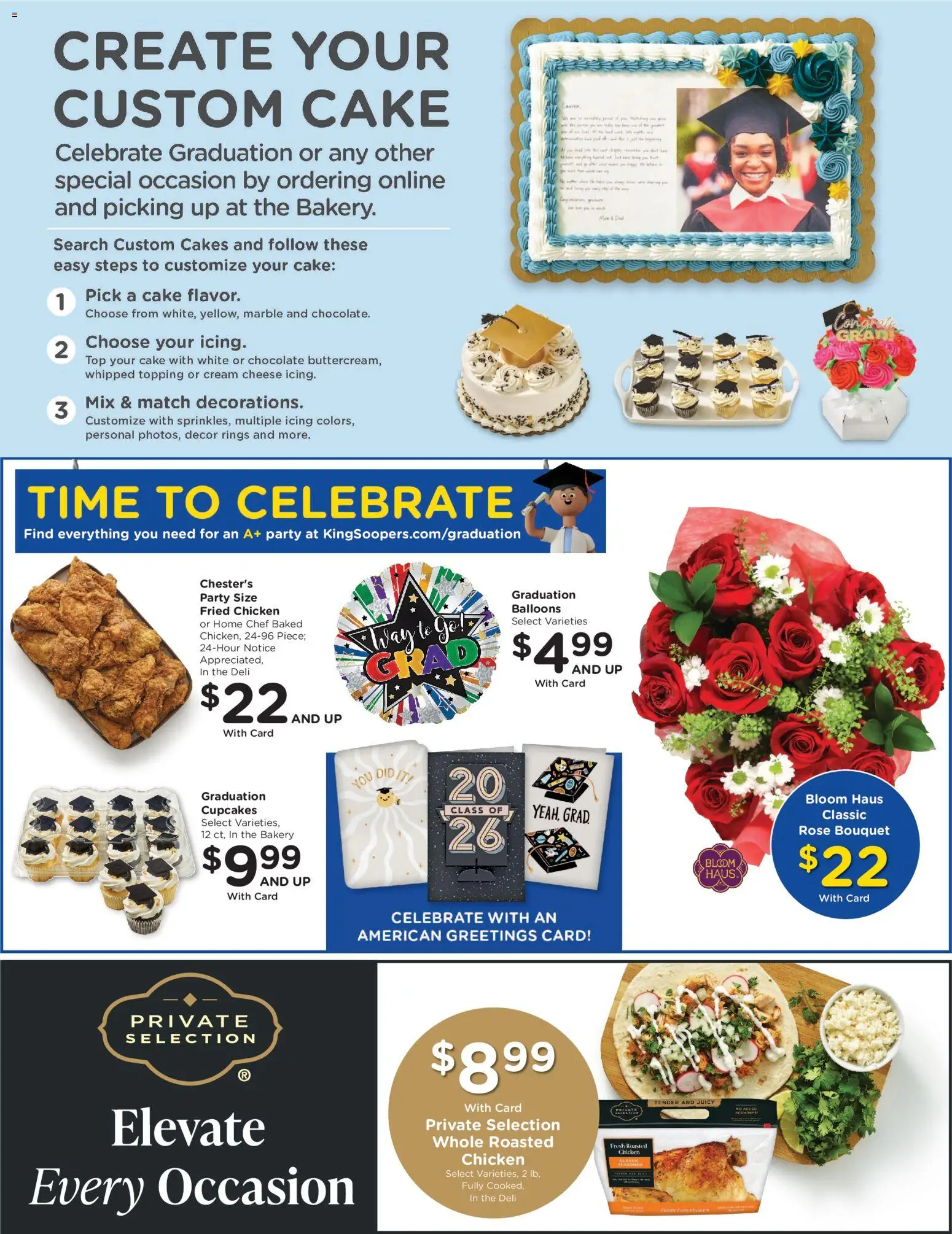 King Soopers Weekly Ad - valid from 13.05.2026 | Page: 8 | Products: Bakery, Cheese, Chocolate, Cream