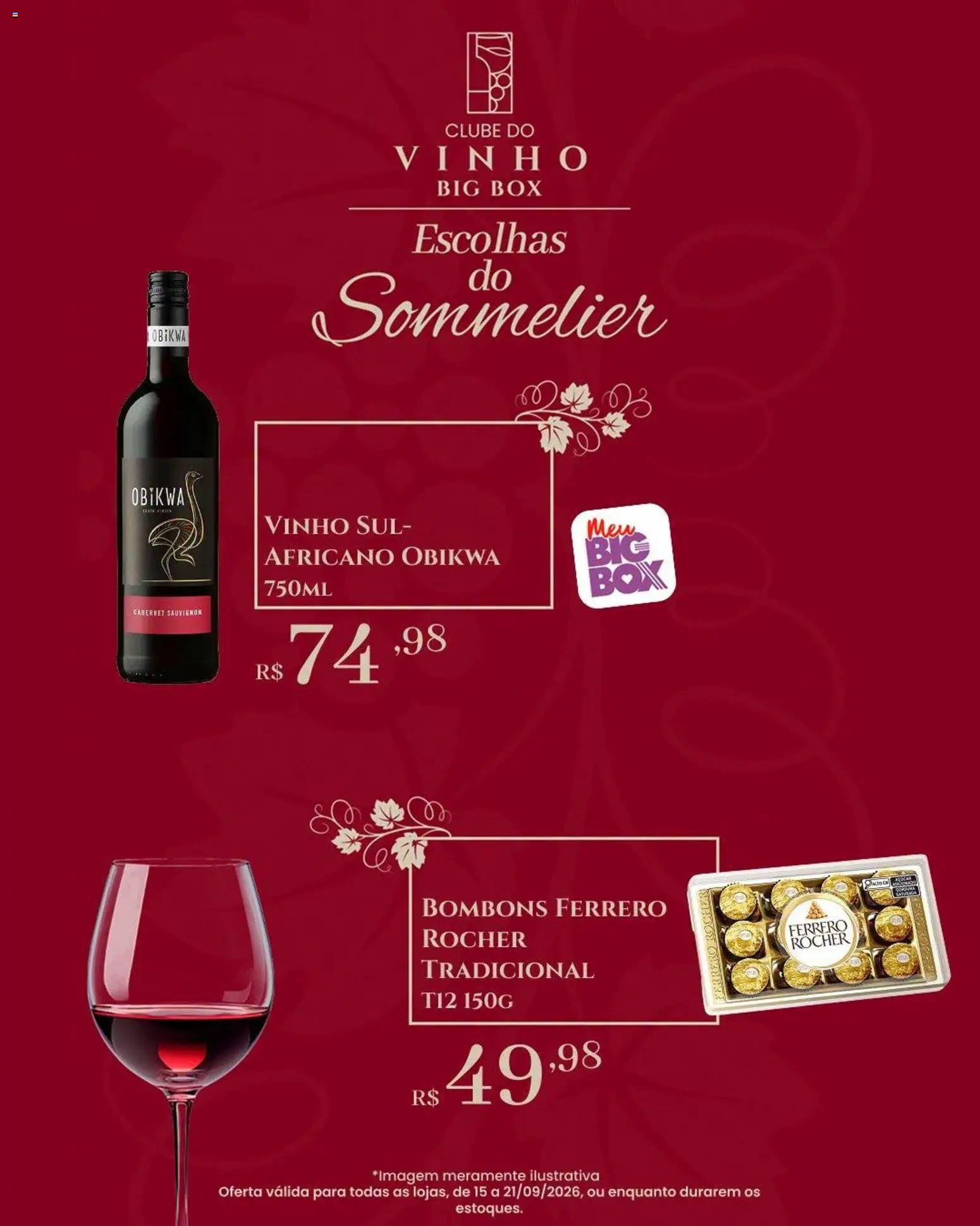 Big Box Folheto - válido de 15/09/2026 | Página: 8 | Produtos: Vinho, Ferrero Rocher