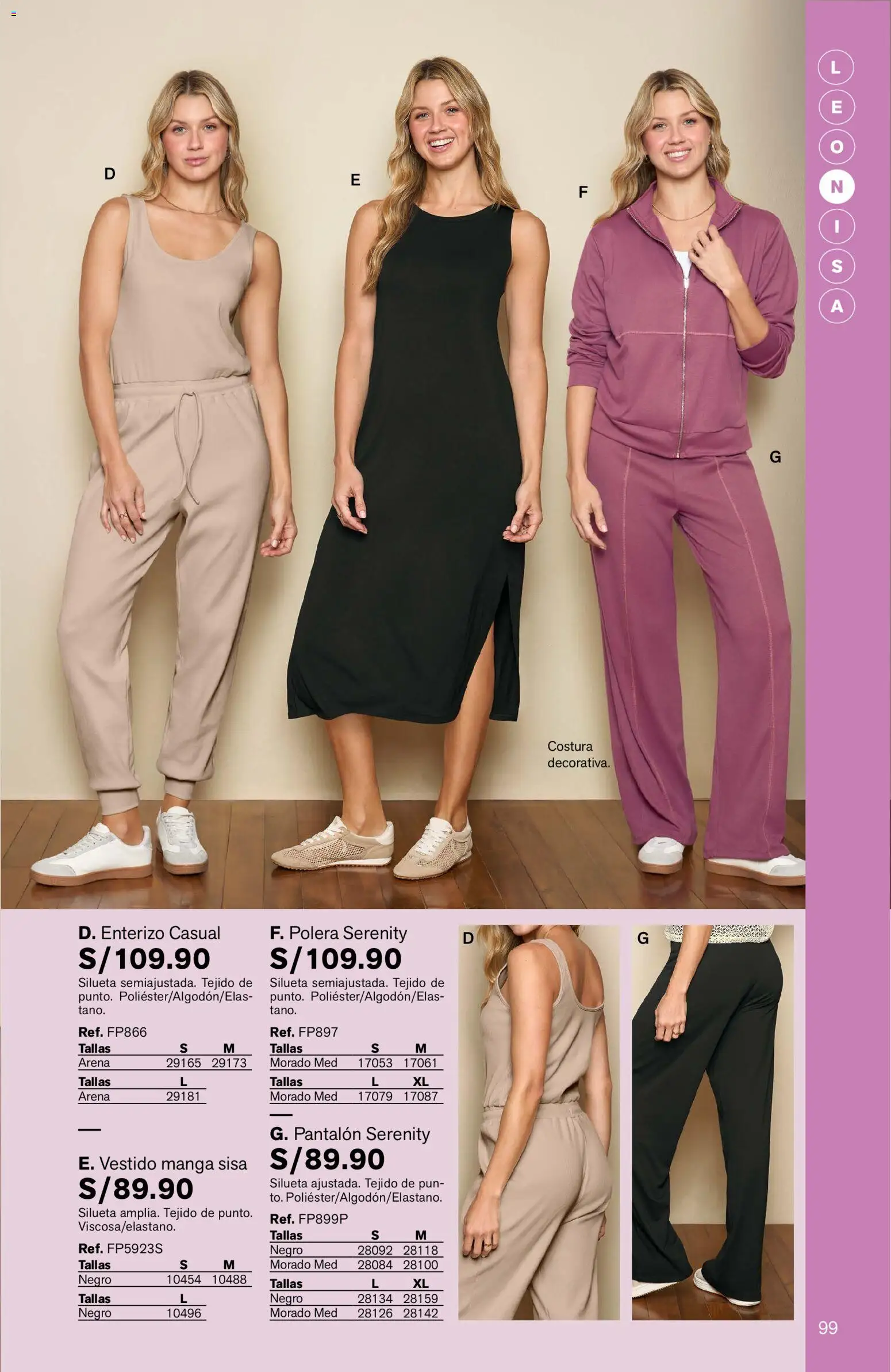 Catálogo Leonisa válido desde 04/08/2026 | Página: 99 | Productos: Polera, Vestido