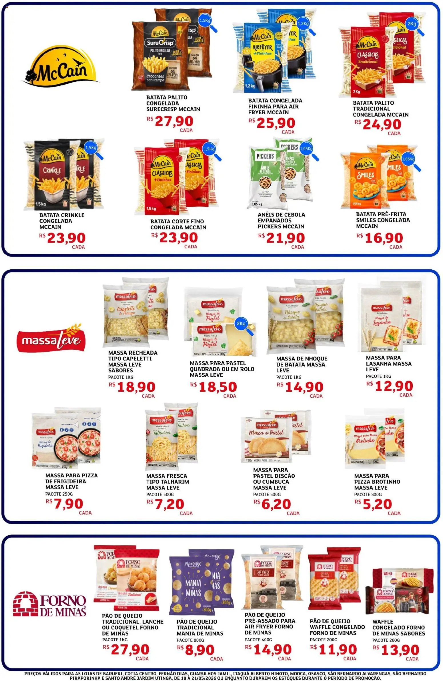 Assaí Atacadista Folheto - válido de 18.05.2026 | Página: 3 | Produtos: Frigideira, Air fryer, Pão, Lasanha