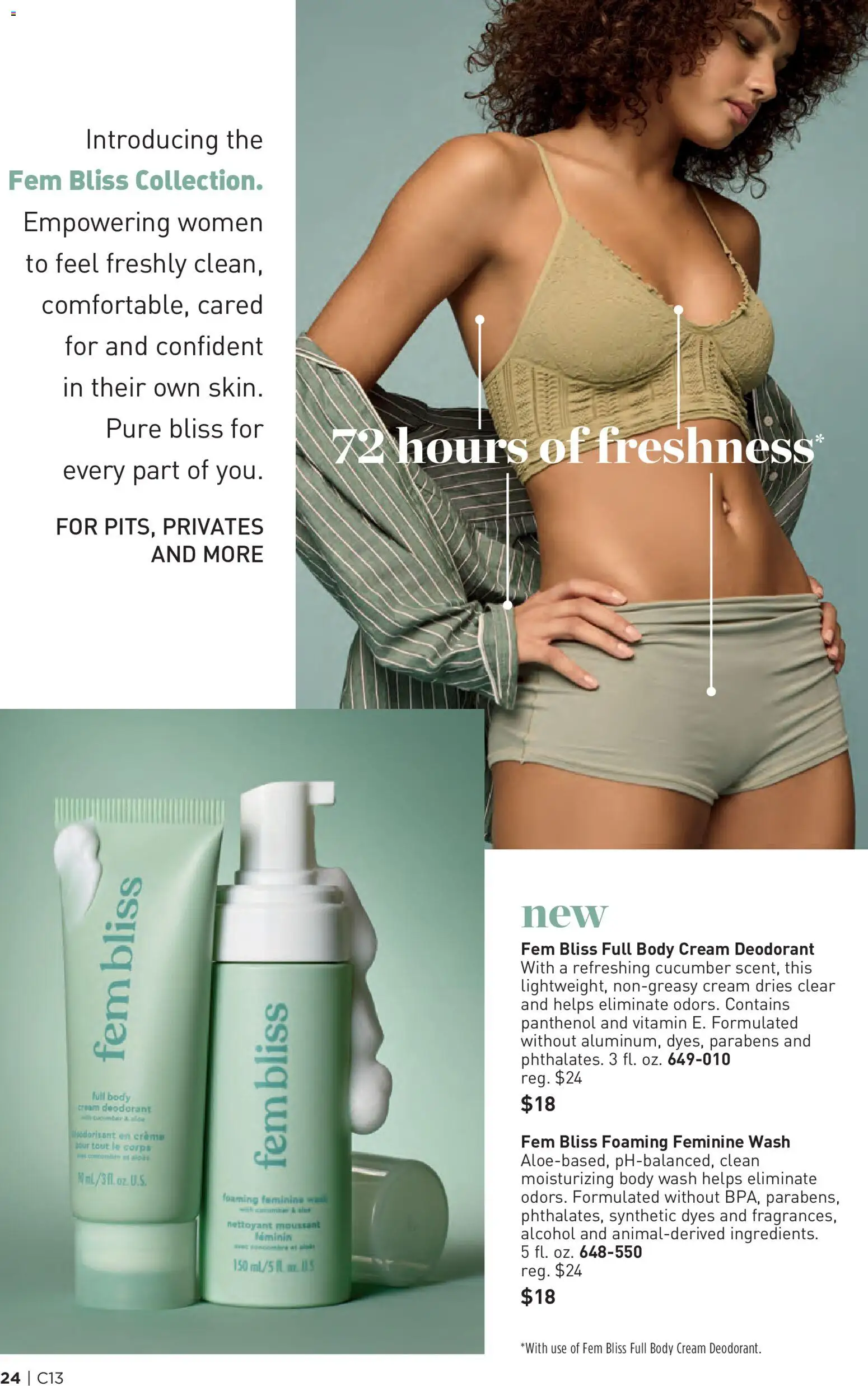 Avon Brochure - valid from 17.06.2026 | Page: 24 | Products: Body cream, Deodorant, Cream, Body Wash
