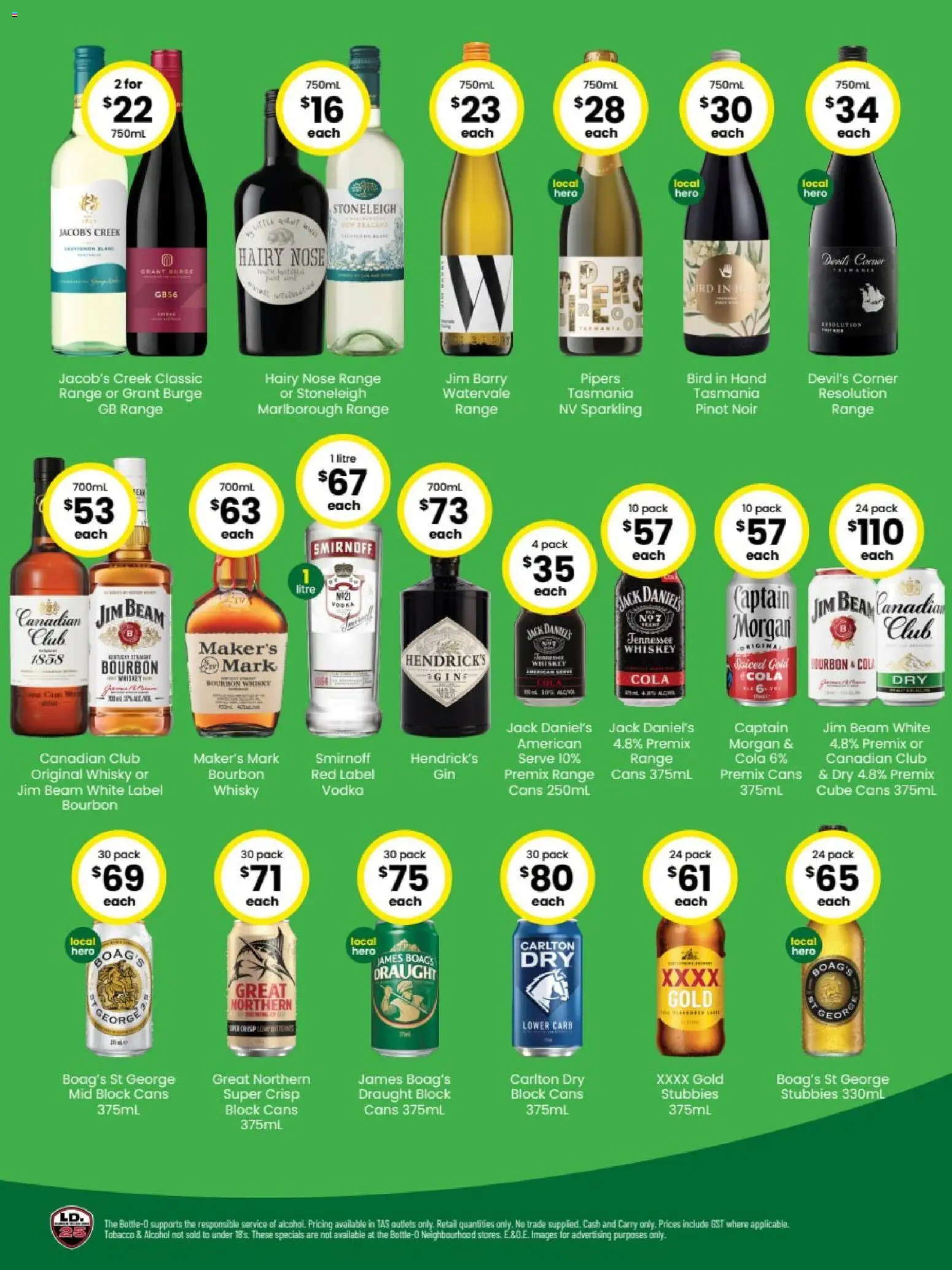 The Bottle-O catalogue - valid from 03/08/2026 | Page: 2 | Products: Bourbon, Vodka, Whiskey