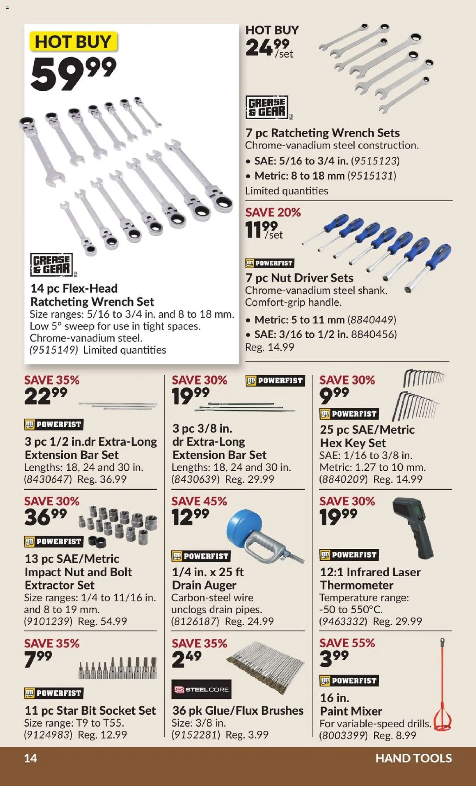 Princess Auto flyer valid from Aug 25, 2026 | Page: 15 | Products: PC, Thermometer, Hand tools, Socket