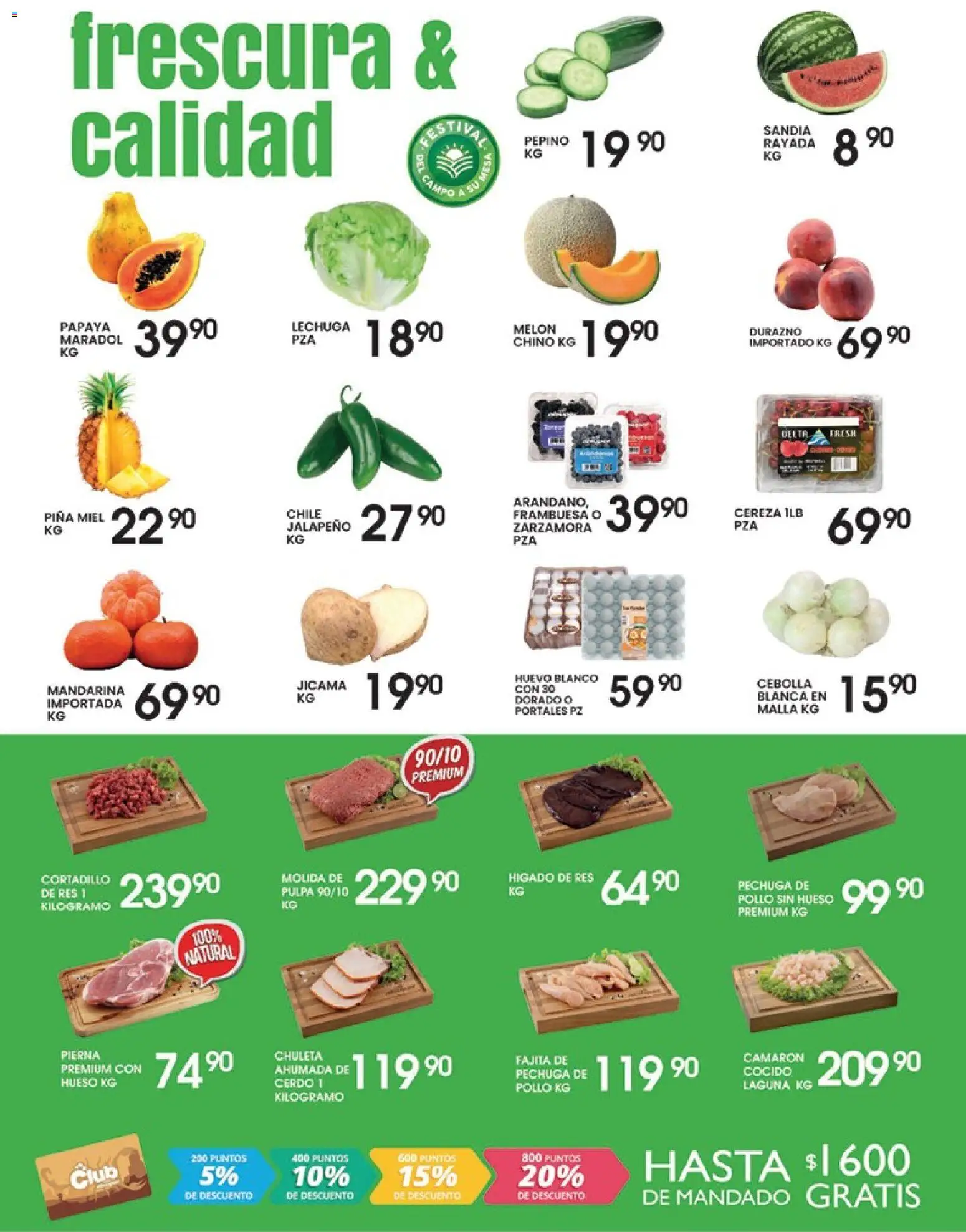 Nuevas ofertas de Alsuper válidas en toda la República Mexicana desde el 24.05.2026. ¡Encuentra las mejores ofertas en Alsuper folleto Durango! | Página: 2 | Productos: Melón, Durazno, Lechuga, Piña