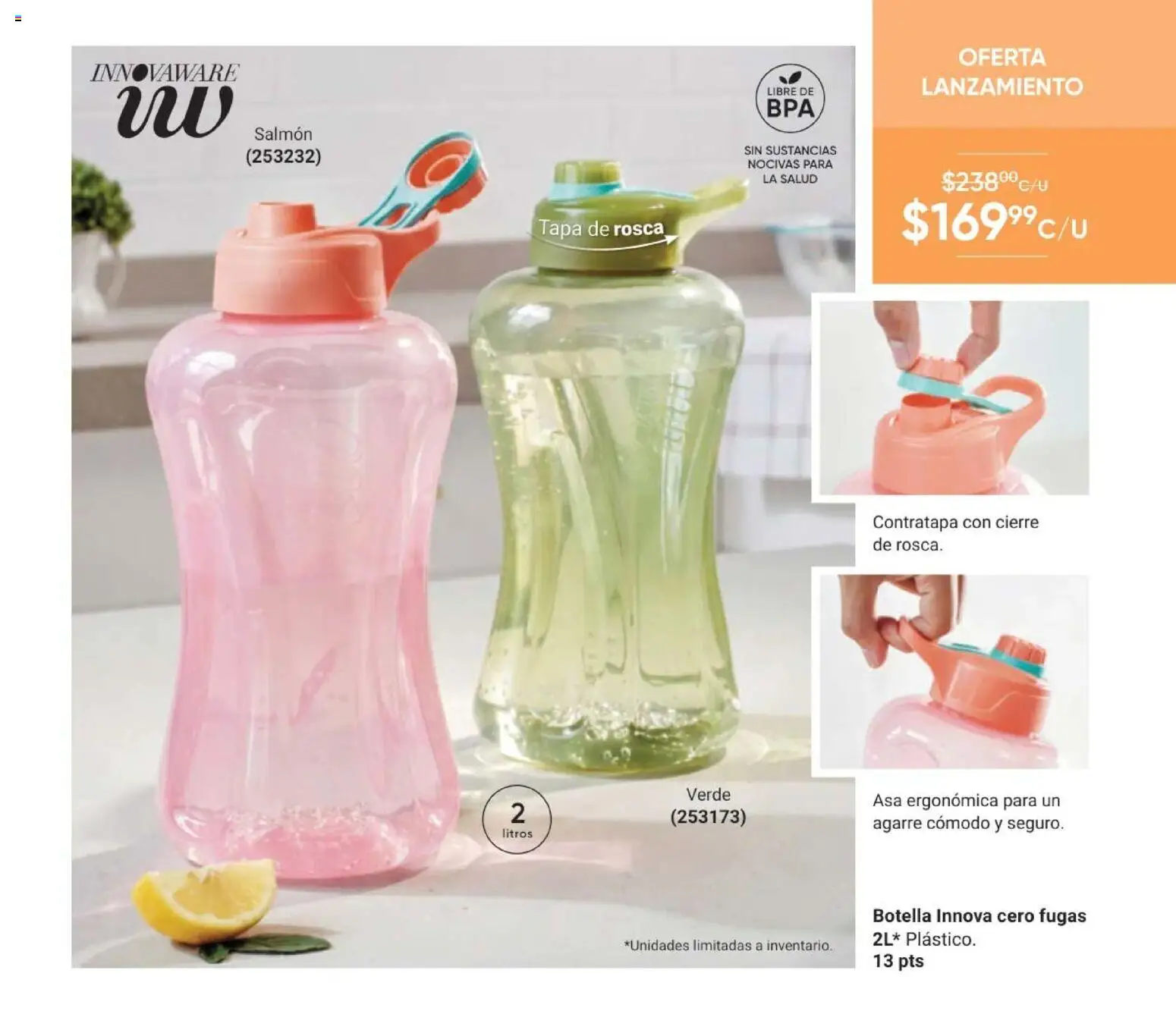 Nuevas ofertas de AVON válidas en toda la República Mexicana desde el 11/09/2026. ¡Encuentra las mejores ofertas en AVON Casa & Estilo 14 2026! | Página: 93 | Productos: Salmón, Botella