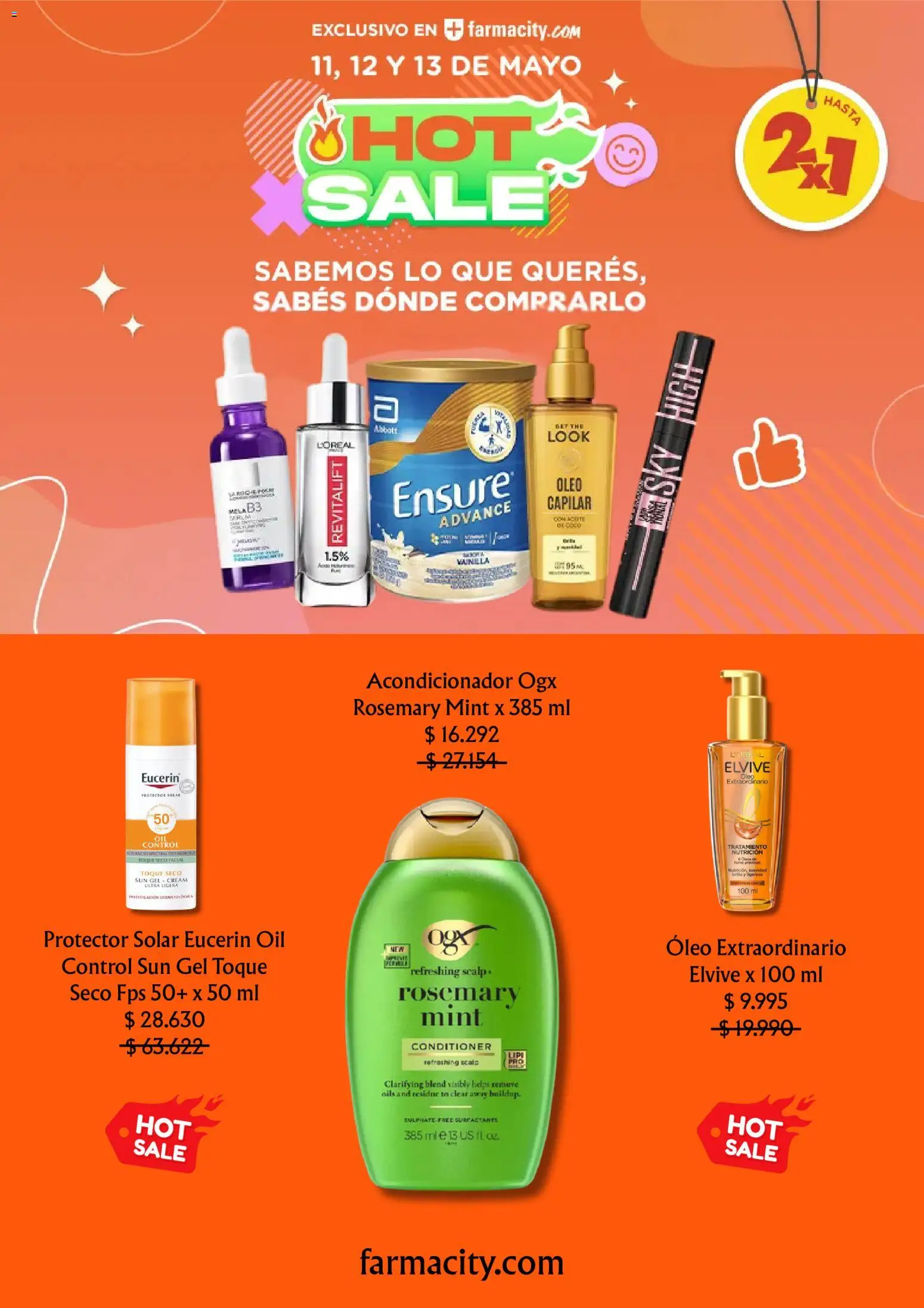 Farmacity - Hot Sale │ válido desde el 11.05.2026 | Página: 4 | Productos: Acondicionador, Protector solar