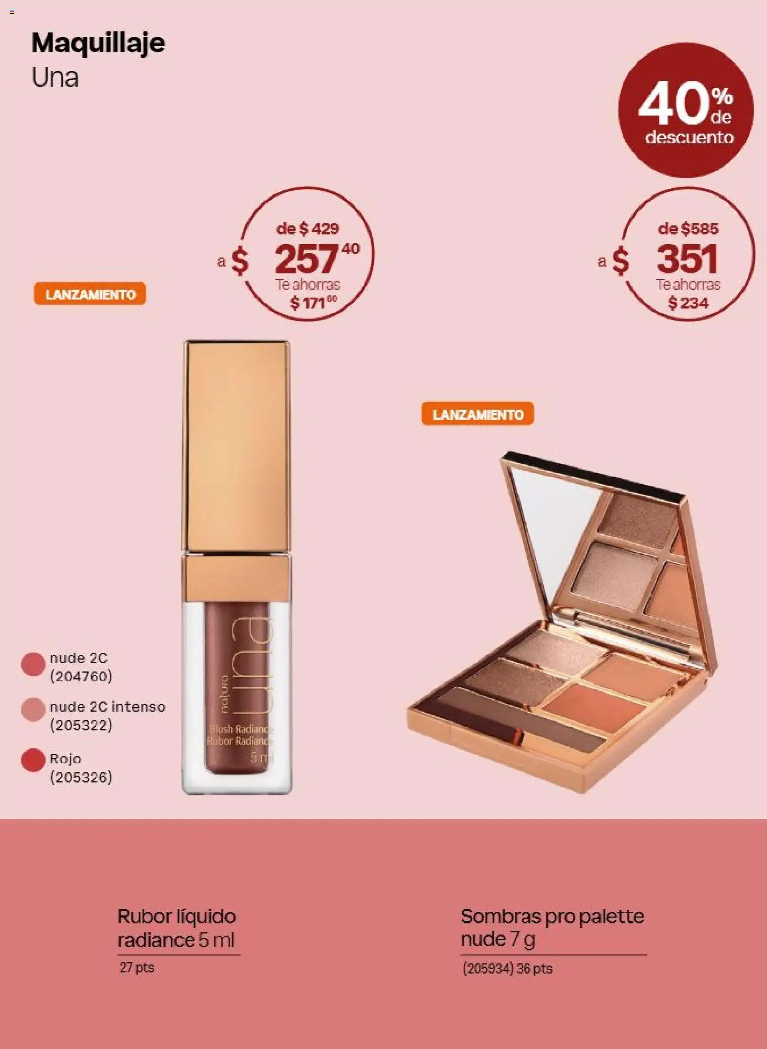 Nuevas ofertas de Natura válidas en toda la República Mexicana desde el 31/07/2026. ¡Encuentra las mejores ofertas en Natura campaña 12 2026! | Página: 8 | Productos: Té, Maquillaje, Rubor