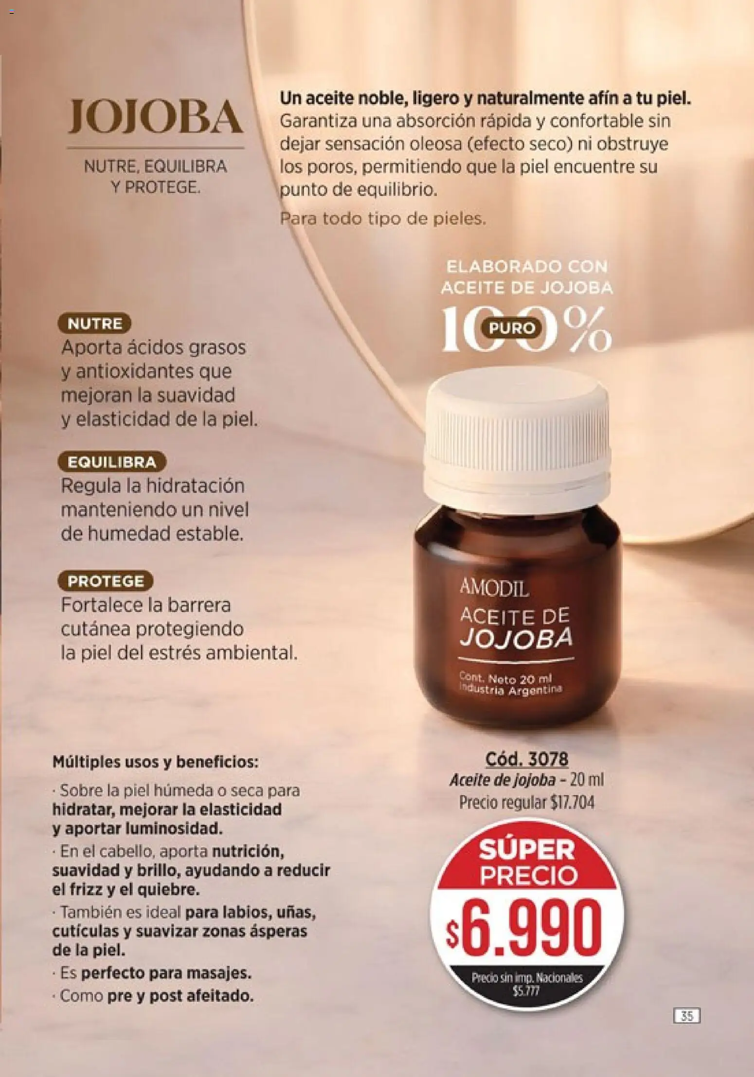 Catálogo Amodil Campaña 9 │ válido desde el 05.05.2026 | Página: 35 | Productos: Sobre, Aceite