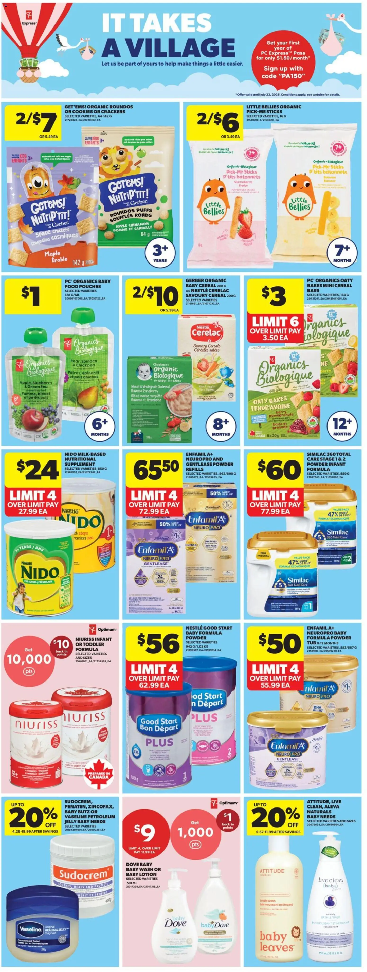 Real Canadian Superstore flyer valid from Jul 16, 2026 | Page: 28 | Products: Pomegranate, Crackers, Powder, Food