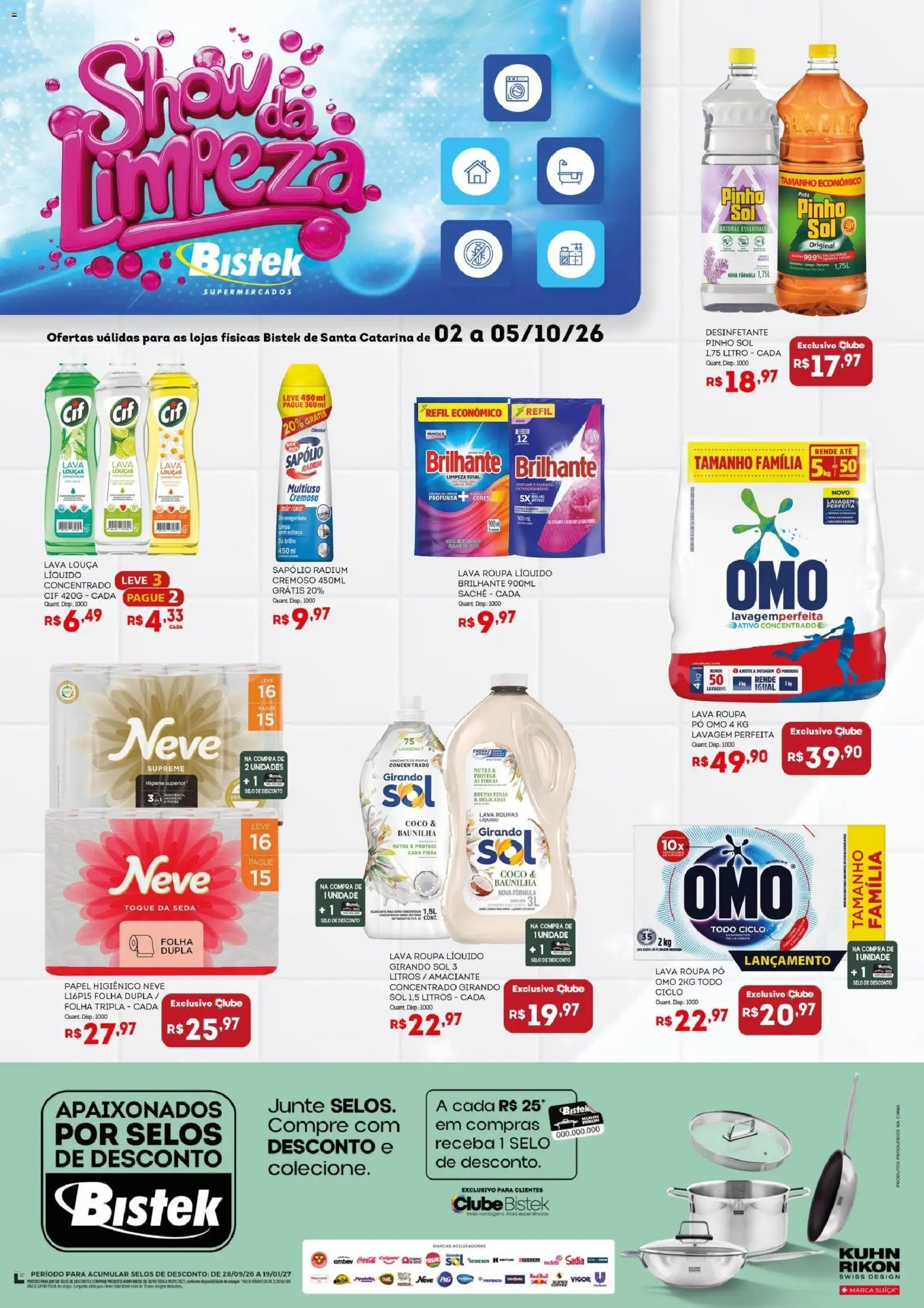 Bistek Supermercados Folheto - válido de 02/10/2026 | Página: 1 | Produtos: Coco, Baunilha, Roupas, Papel higiênico