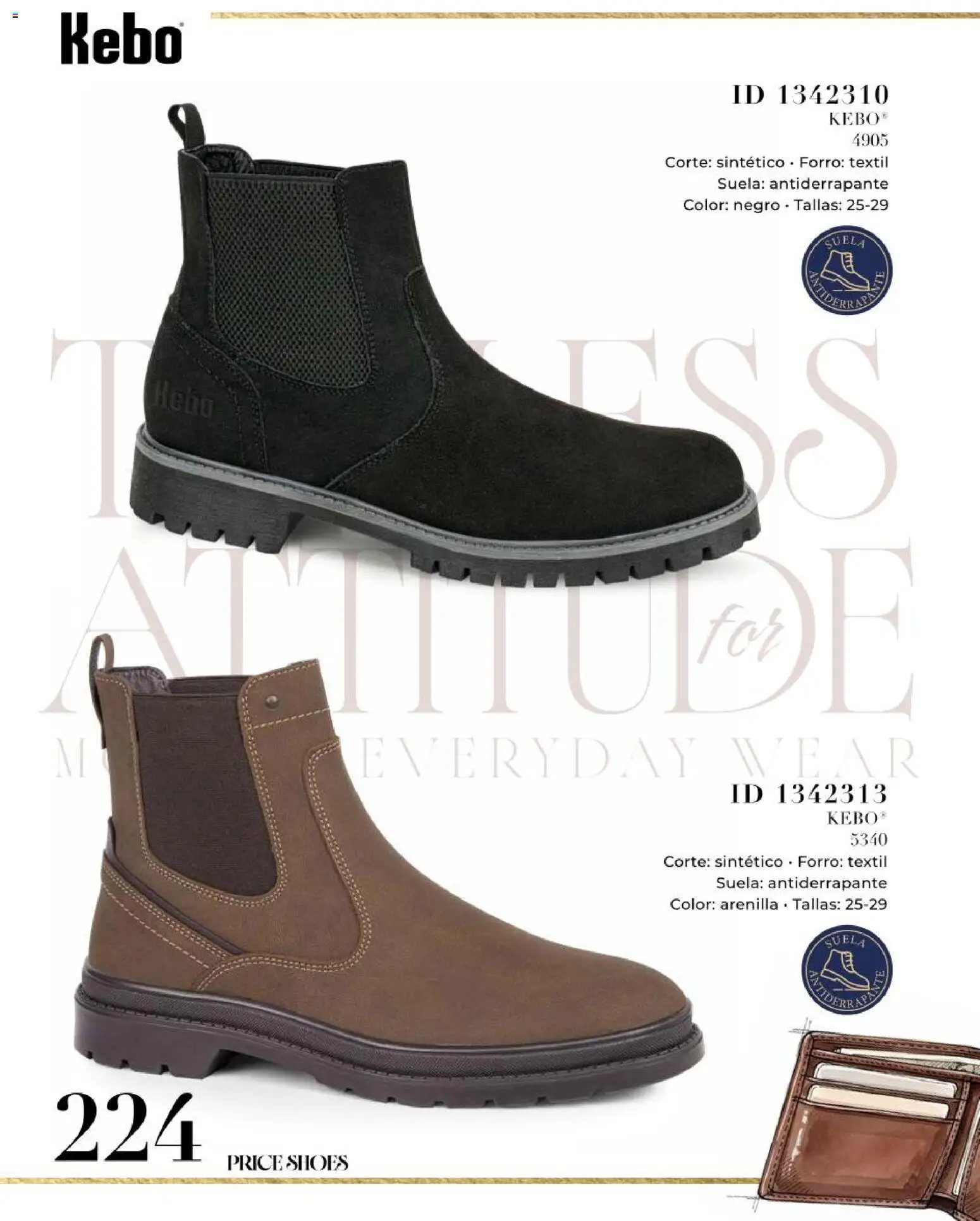 Nuevas ofertas de Price Shoes válidas en toda la República Mexicana desde el 14.05.2026. ¡Encuentra las mejores ofertas en Price Shoes catálogo Caballeros! | Página: 224