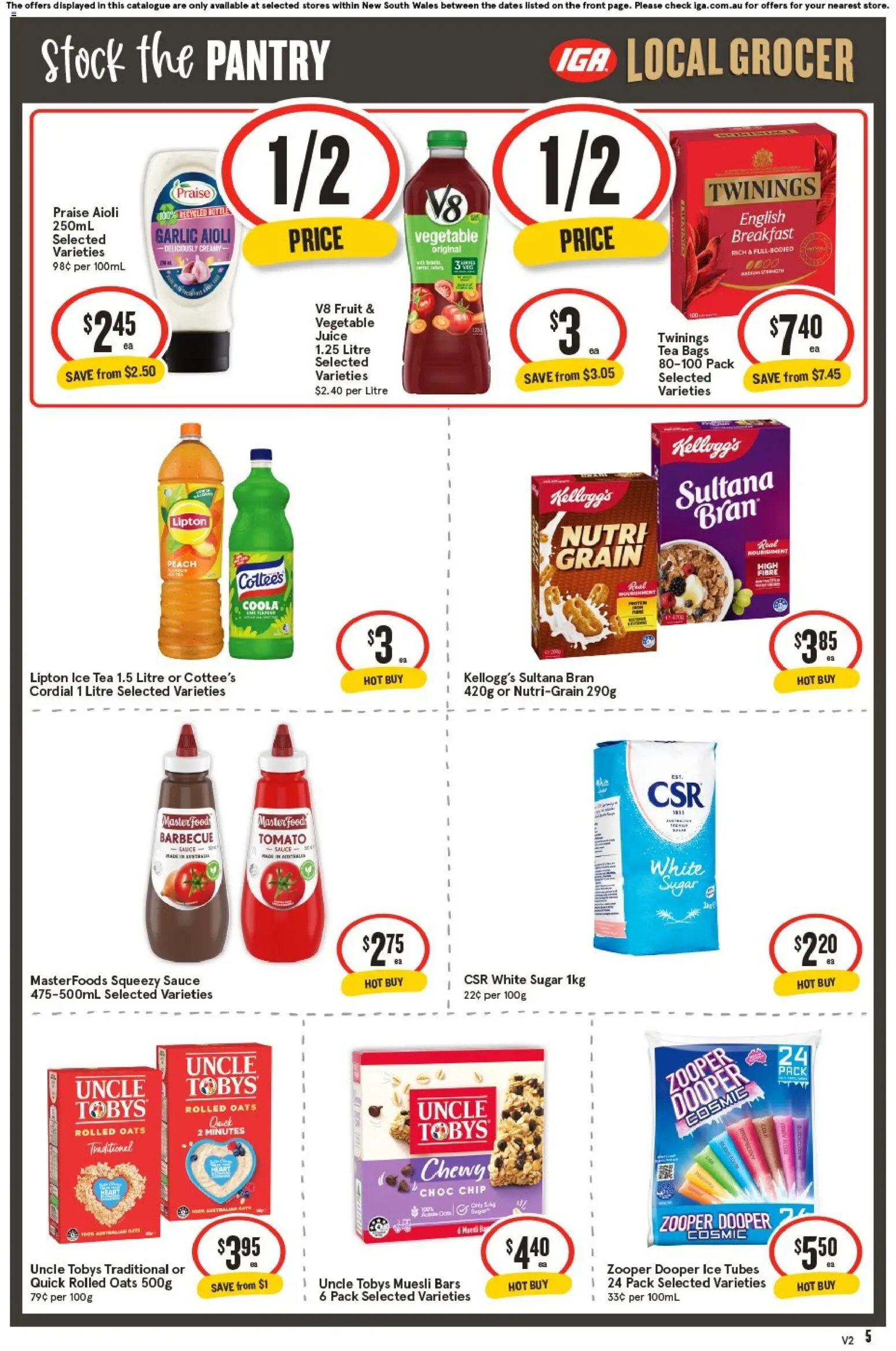 IGA catalogue - valid from 15.04.2026 | Page: 5 | Products: Cream, Salad, Onions, Bag