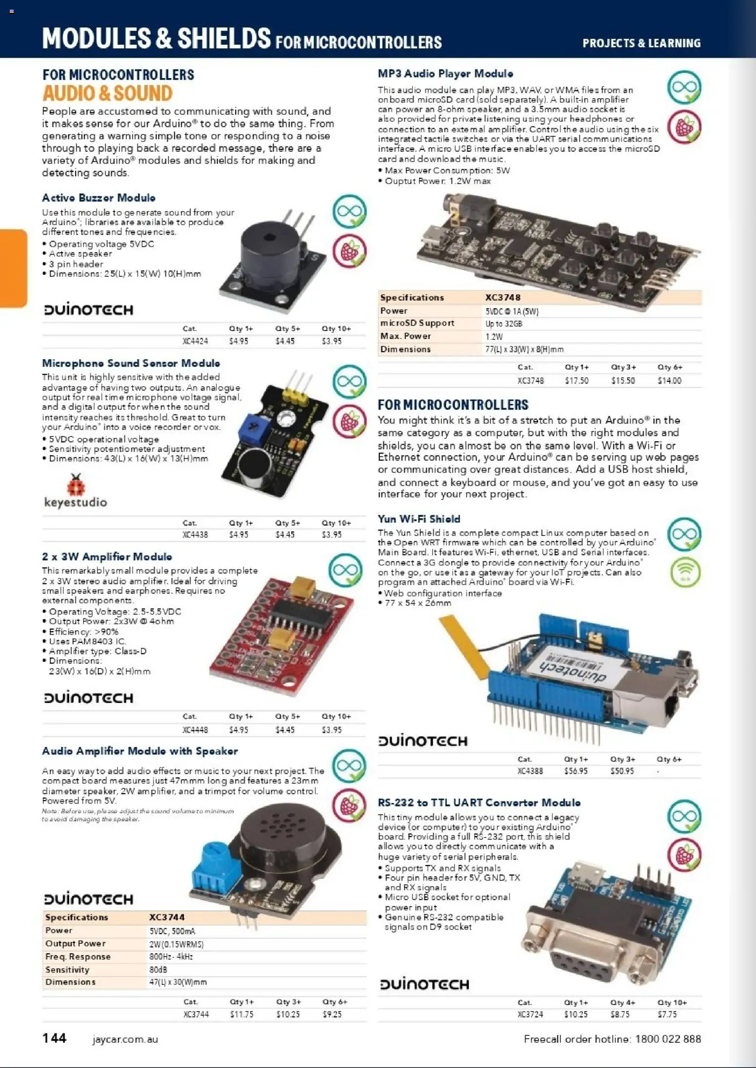 Jaycar catalogue - valid from 31/08/2026 | Page: 142 | Products: Amplifier, Digital, Keyboard, Usb