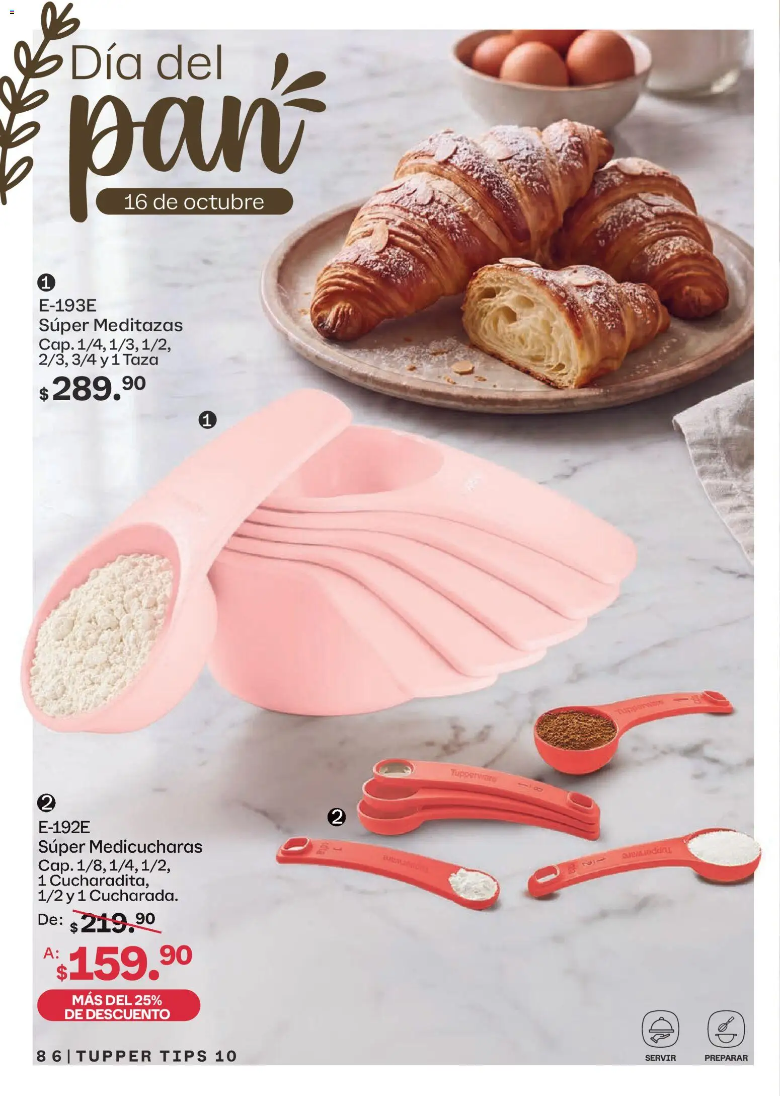 Nuevas ofertas de Tupperware válidas en toda la República Mexicana desde el 07/09/2026. ¡Encuentra las mejores ofertas en Tupperware catálogo! | Página: 86 | Productos: Taza, Tupper