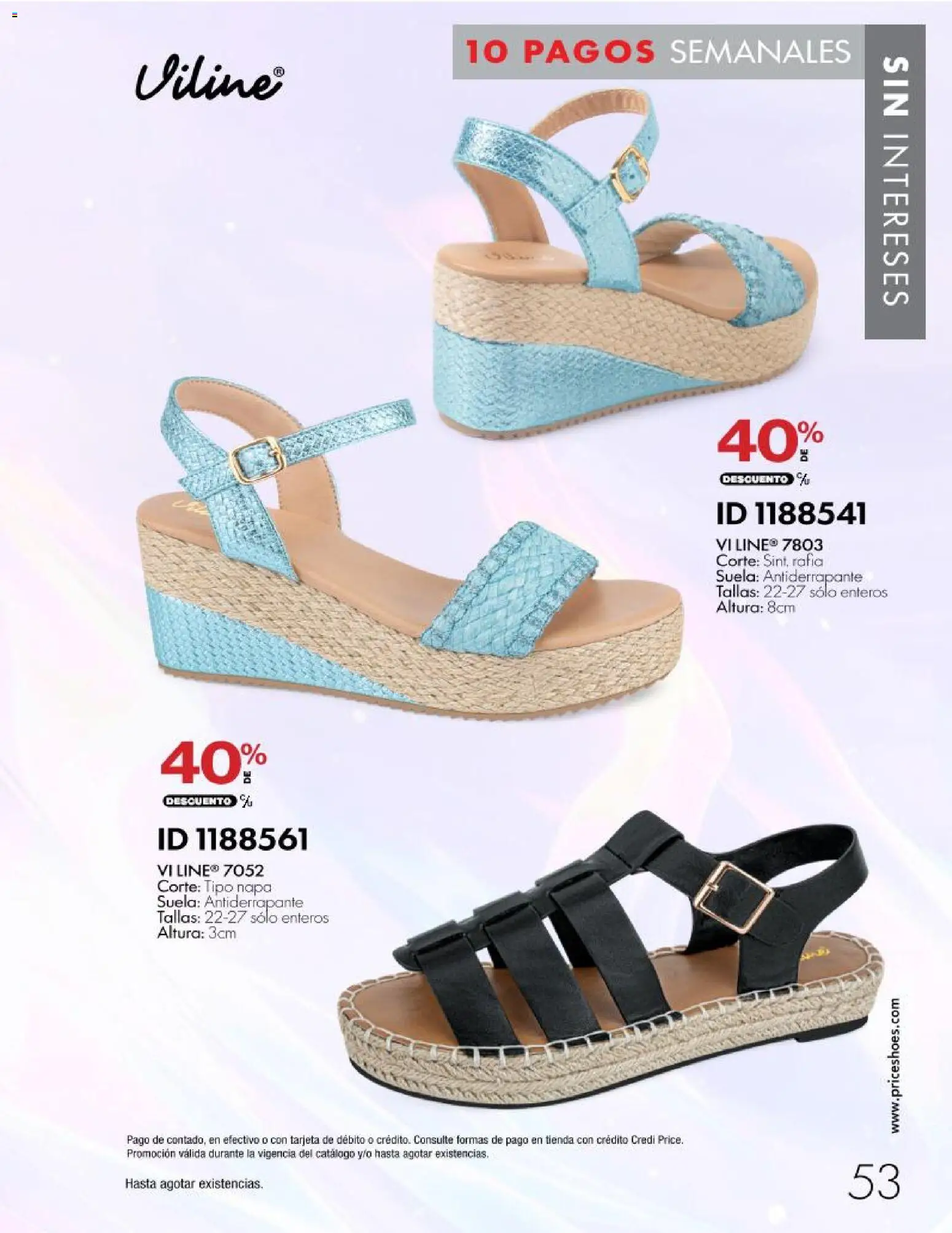Nuevas ofertas de Price Shoes válidas en toda la República Mexicana desde el 28/10/2026. ¡Encuentra las mejores ofertas en Price Shoes catálogo 10 pagos sin intereses! | Página: 53