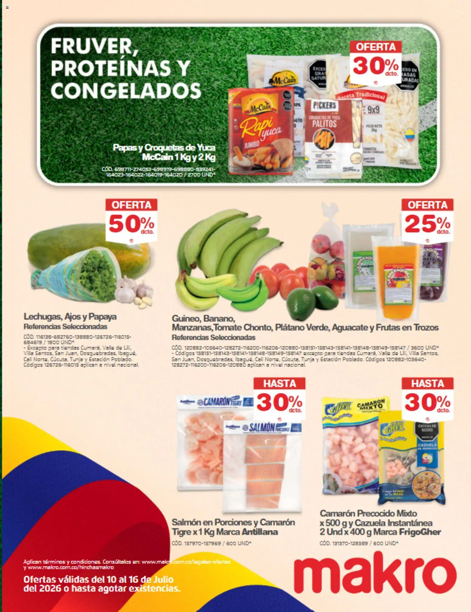 Makro revista - valida desde el 10/07/2026 | Página: 20 | Productos: Aguacate, Peso, Camarón, Papaya