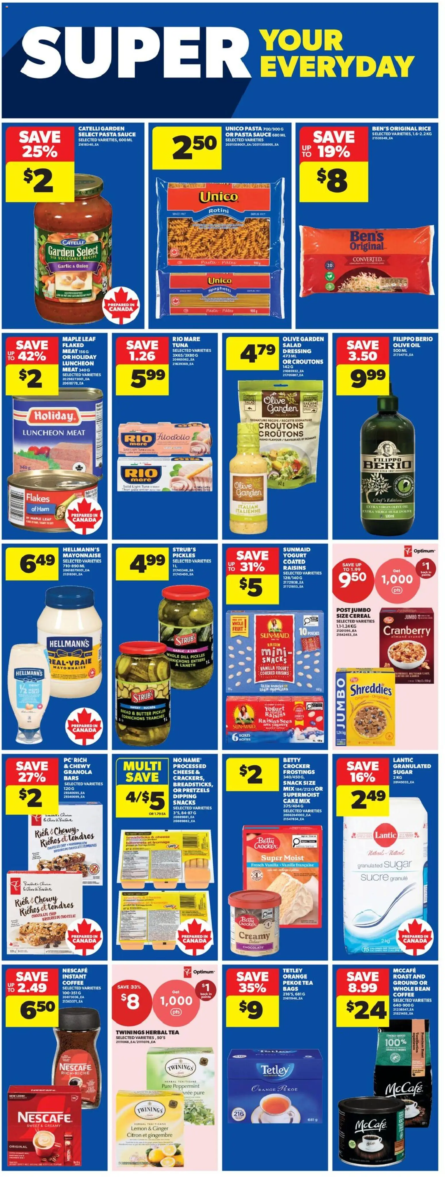 Real Canadian Superstore flyer valid from Aug 20, 2026 | Page: 17 | Products: Fruit, Spaghetti, Roast, Tuna