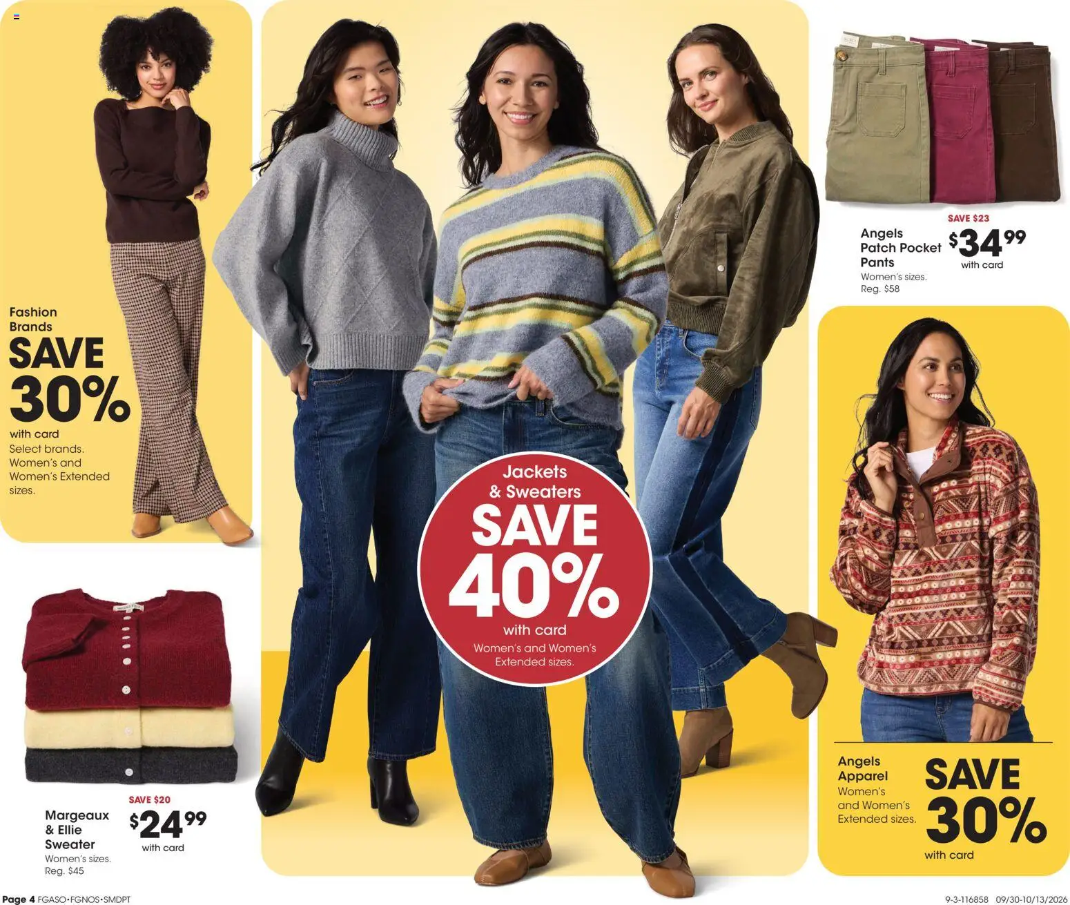 Fred Meyer Home & Apparel - valid from 09/30/2026 | Page: 4 | Products: Sweater, Pants