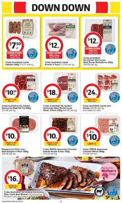 Preview of Coles catalogue  - valid from 06.05.2026 | Page: 20 | Products: Basket, Chicken, Lamb, Steak