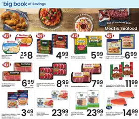 Preview of Albertsons weekly ads valid from 08/25/2026 | Page: 2 | Products: Seafood, Sausage, Salmon, Salmon fillet